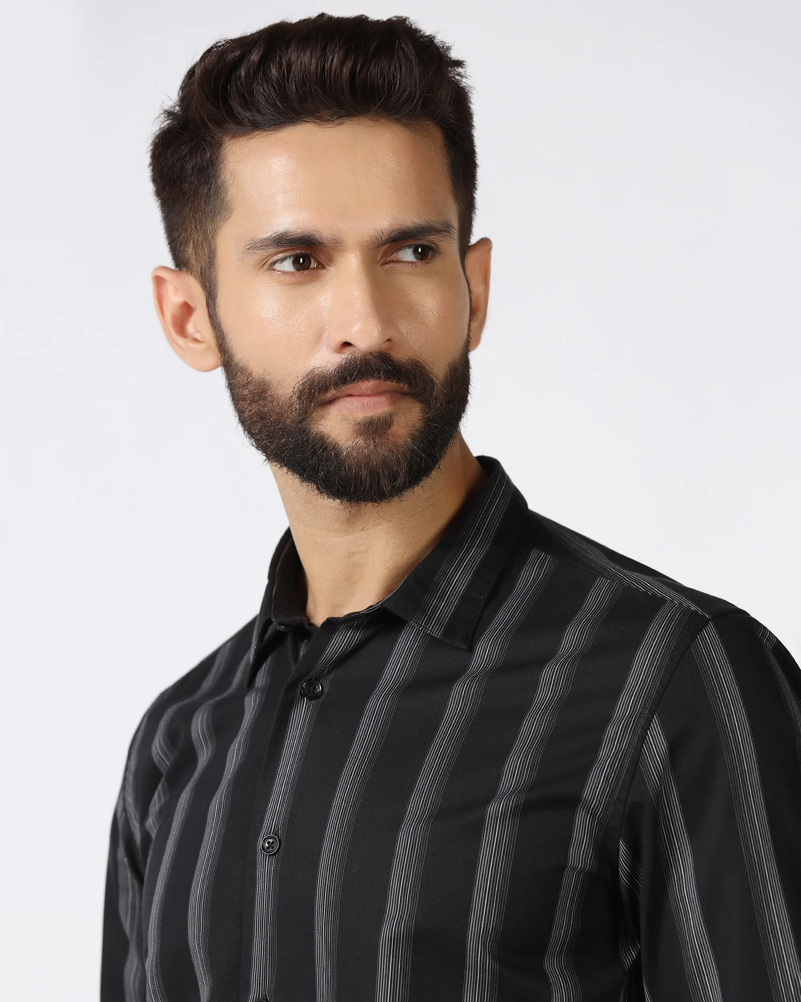 Black Stripe Shirt - Enno - Image 4