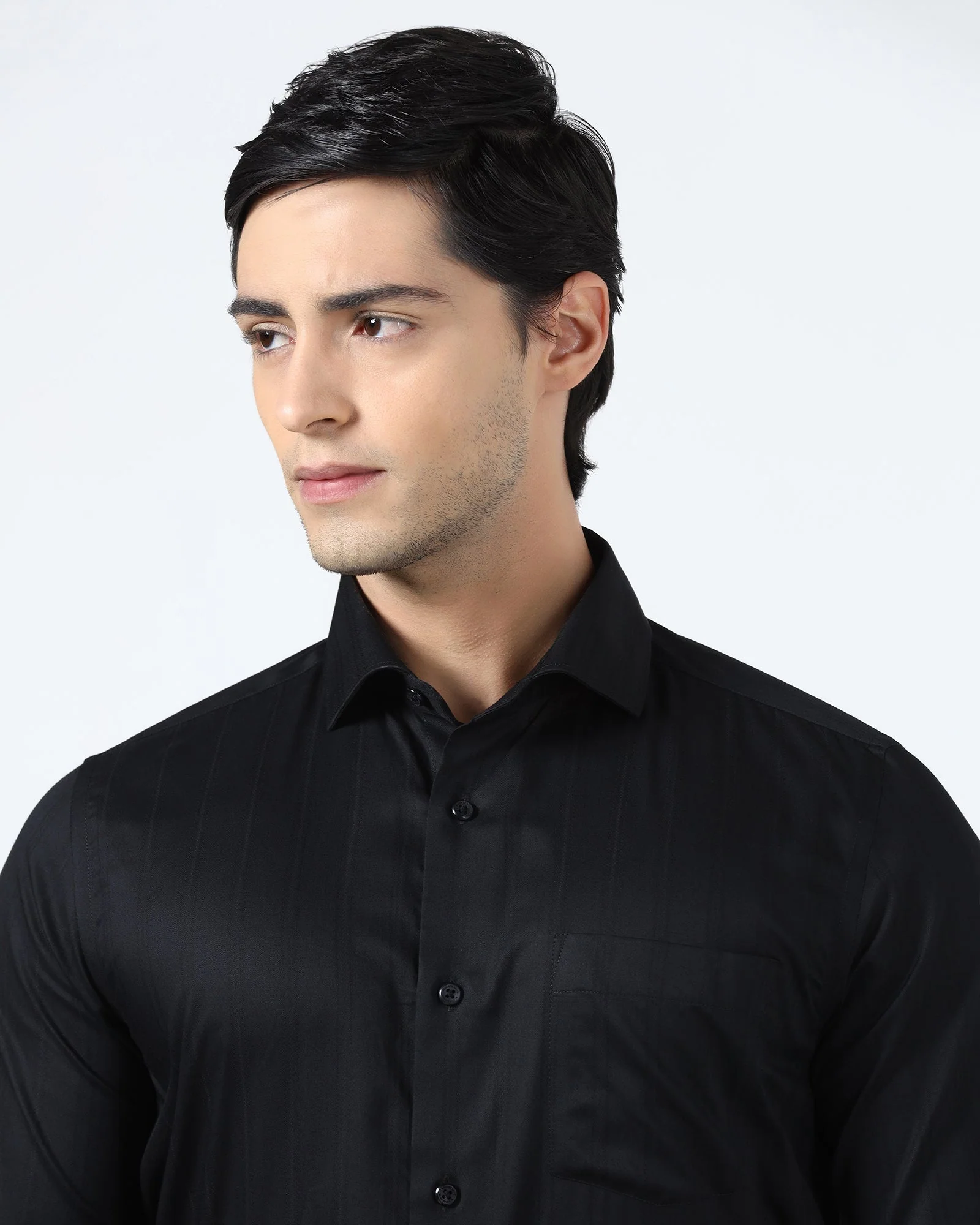 Black Stripe Shirt - Phloem - Image 4