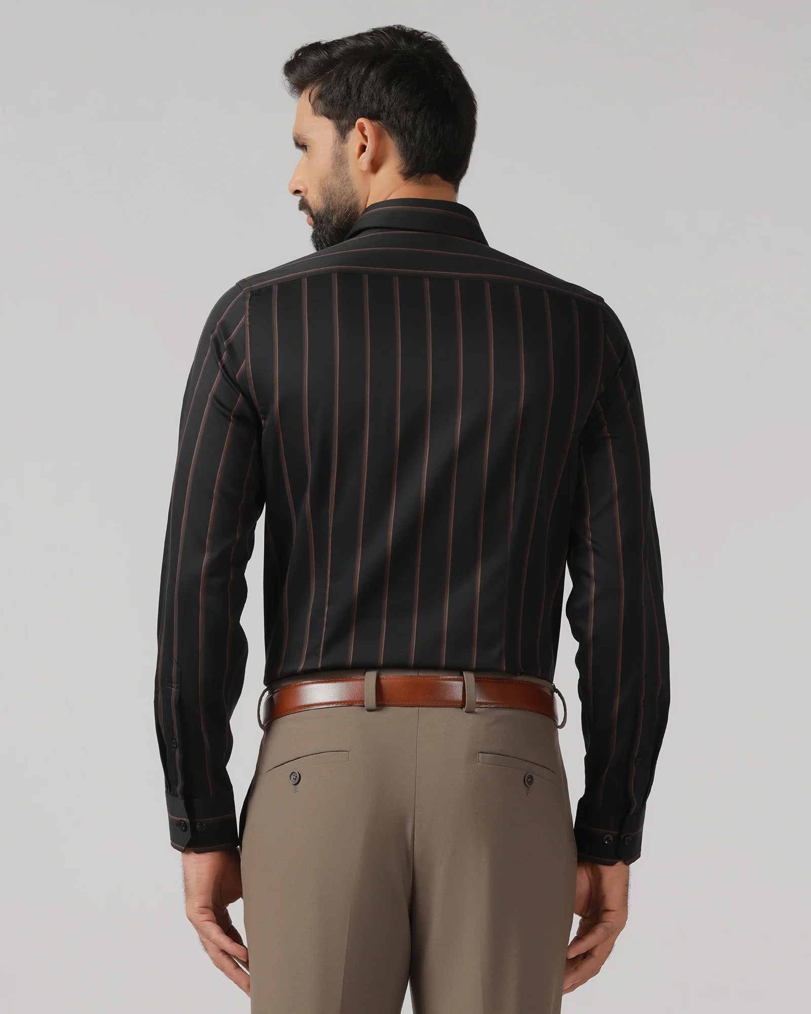 Black Stripe Shirt - Simon - Image 2