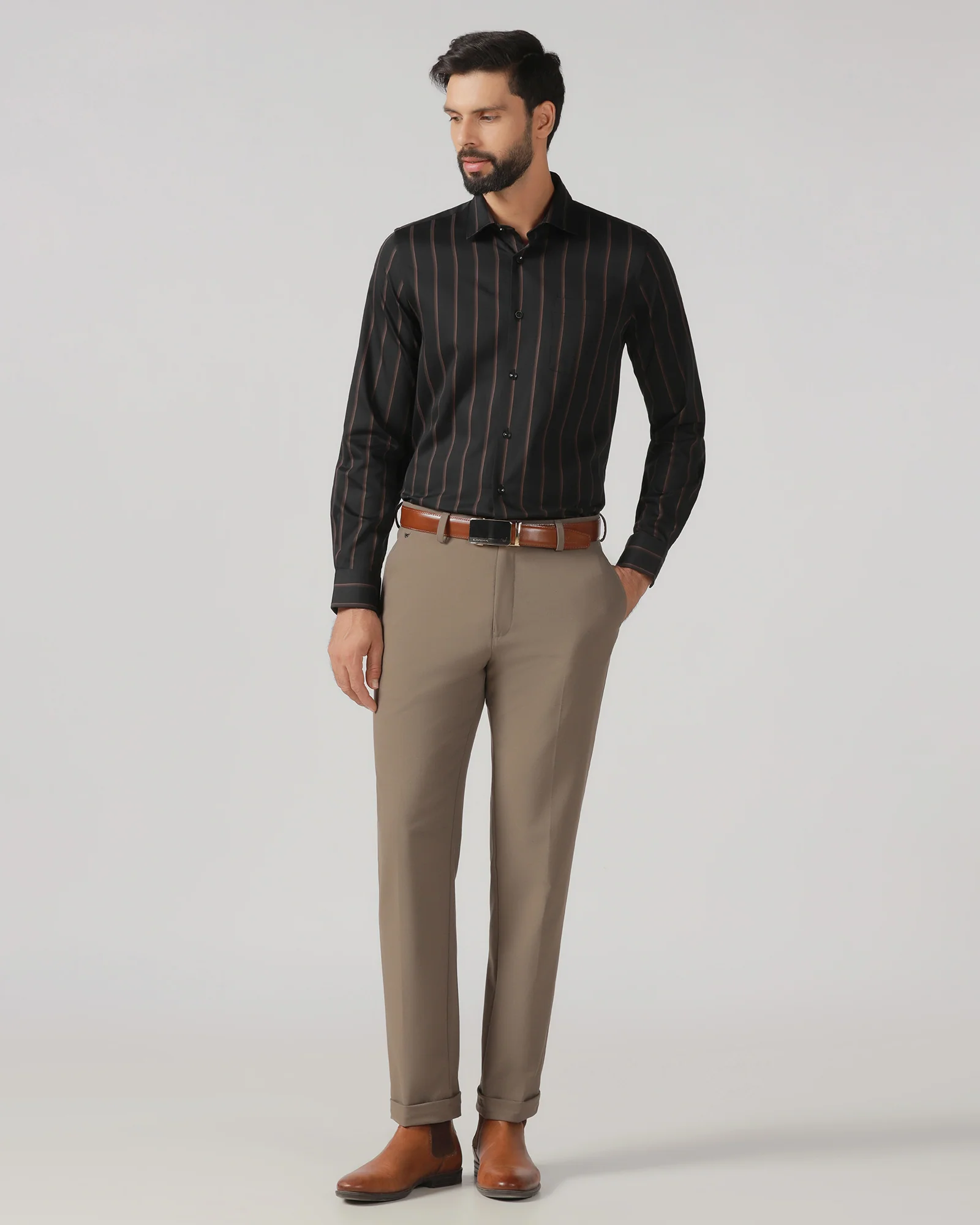 Black Stripe Shirt - Simon - Image 3