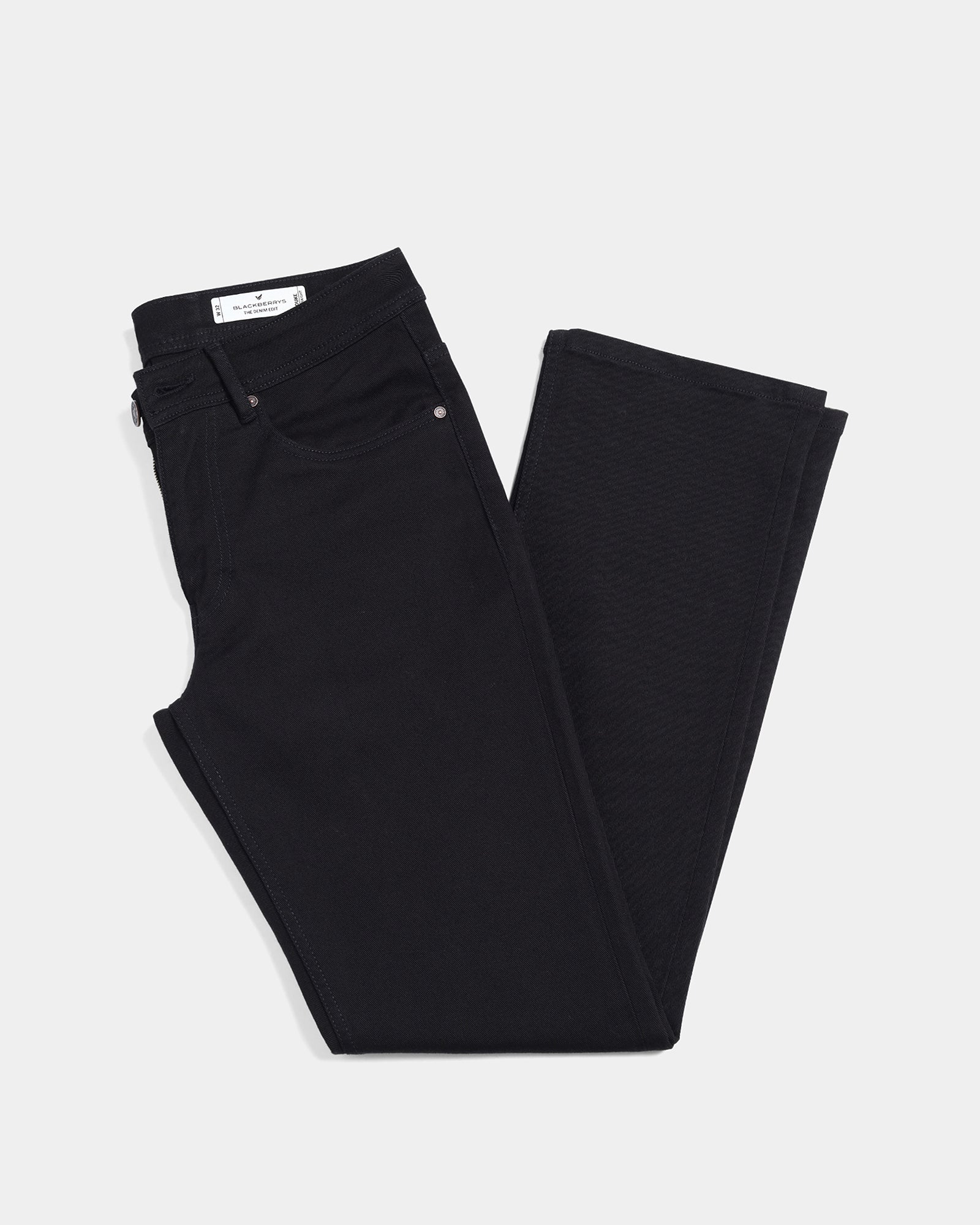 Black Super Clean Straight Comfort Jeans - Egmont - Image 5