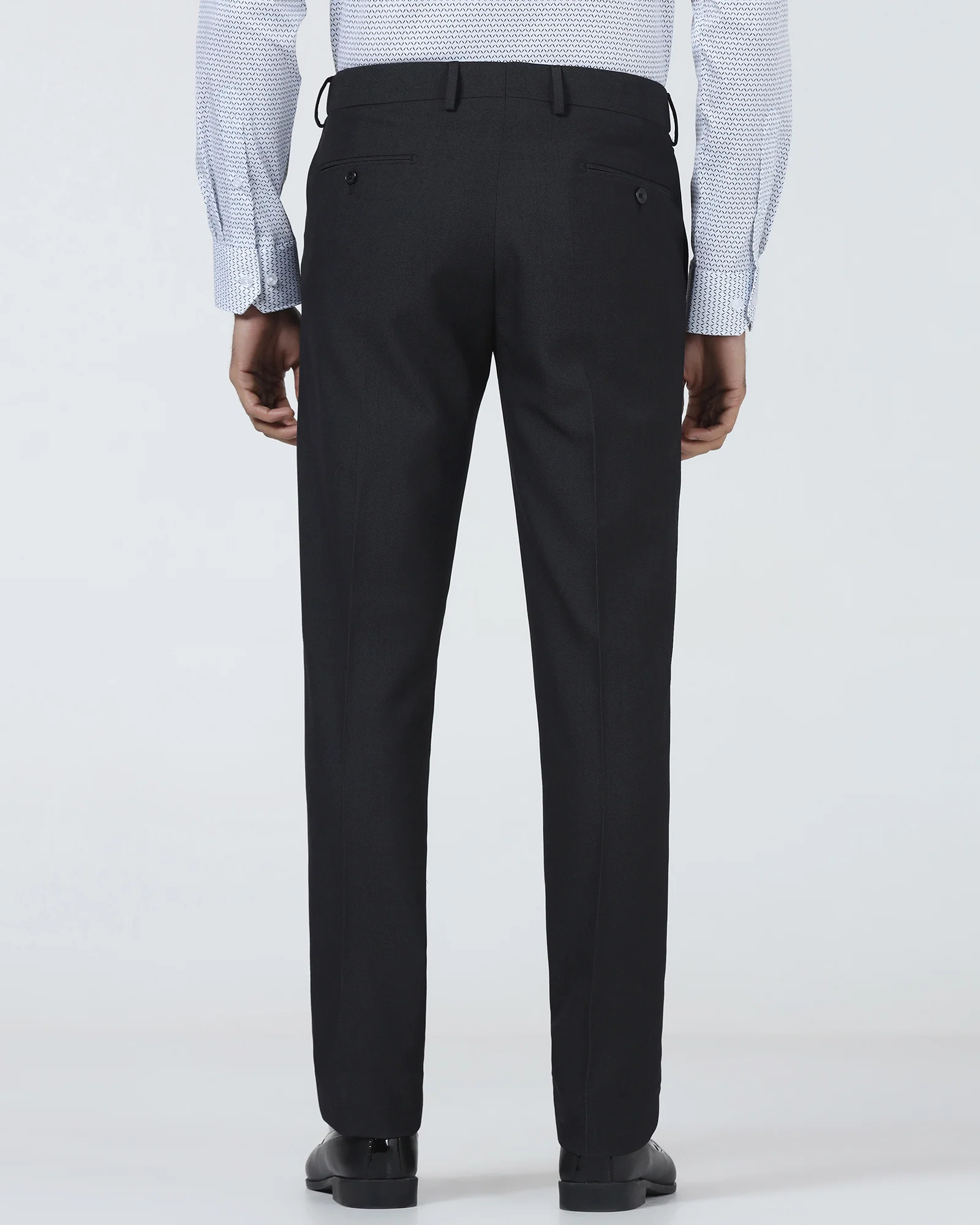 Black Technowaist Textured Trouser - Alex - Image 2