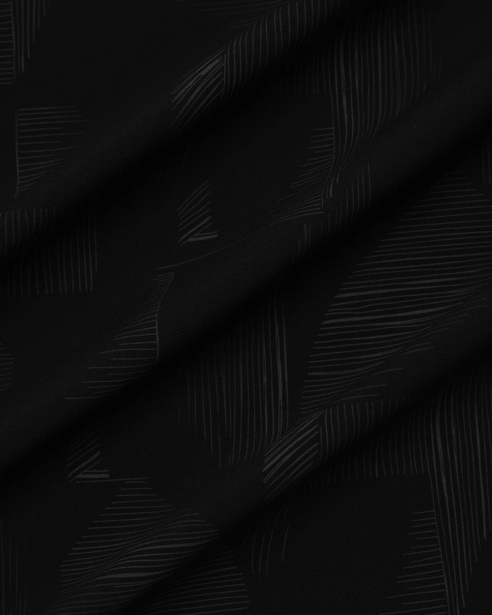 Black Half Sleeve TechPro Printed Shirt - Median - Image 6
