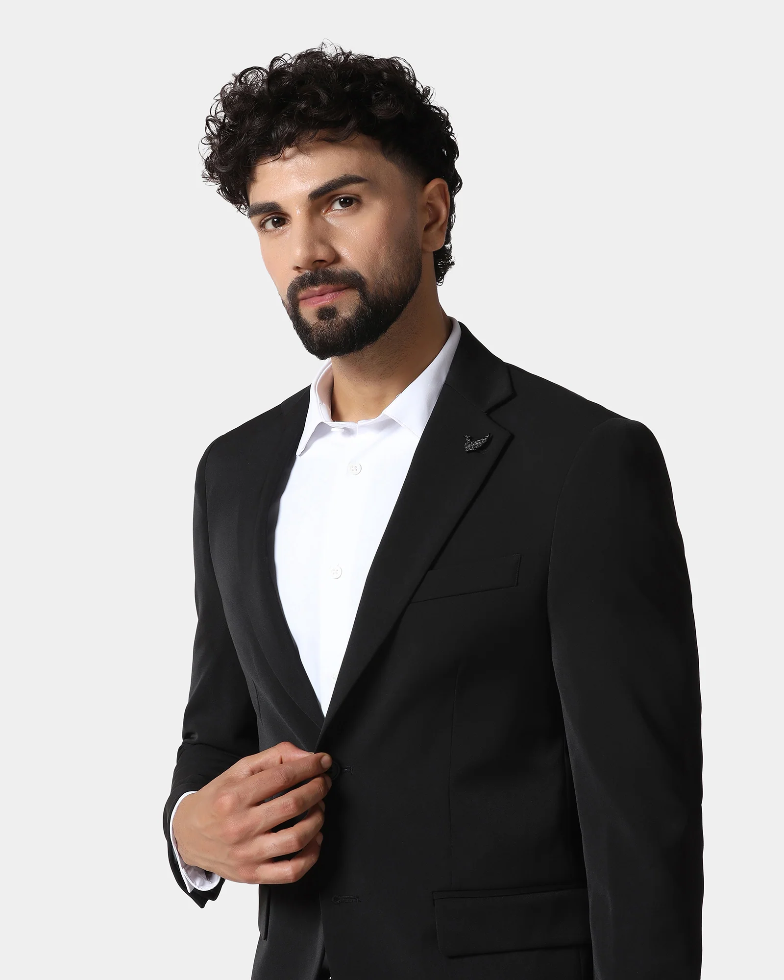 Black TechPro Solid Blazer - Absolute - Image 4