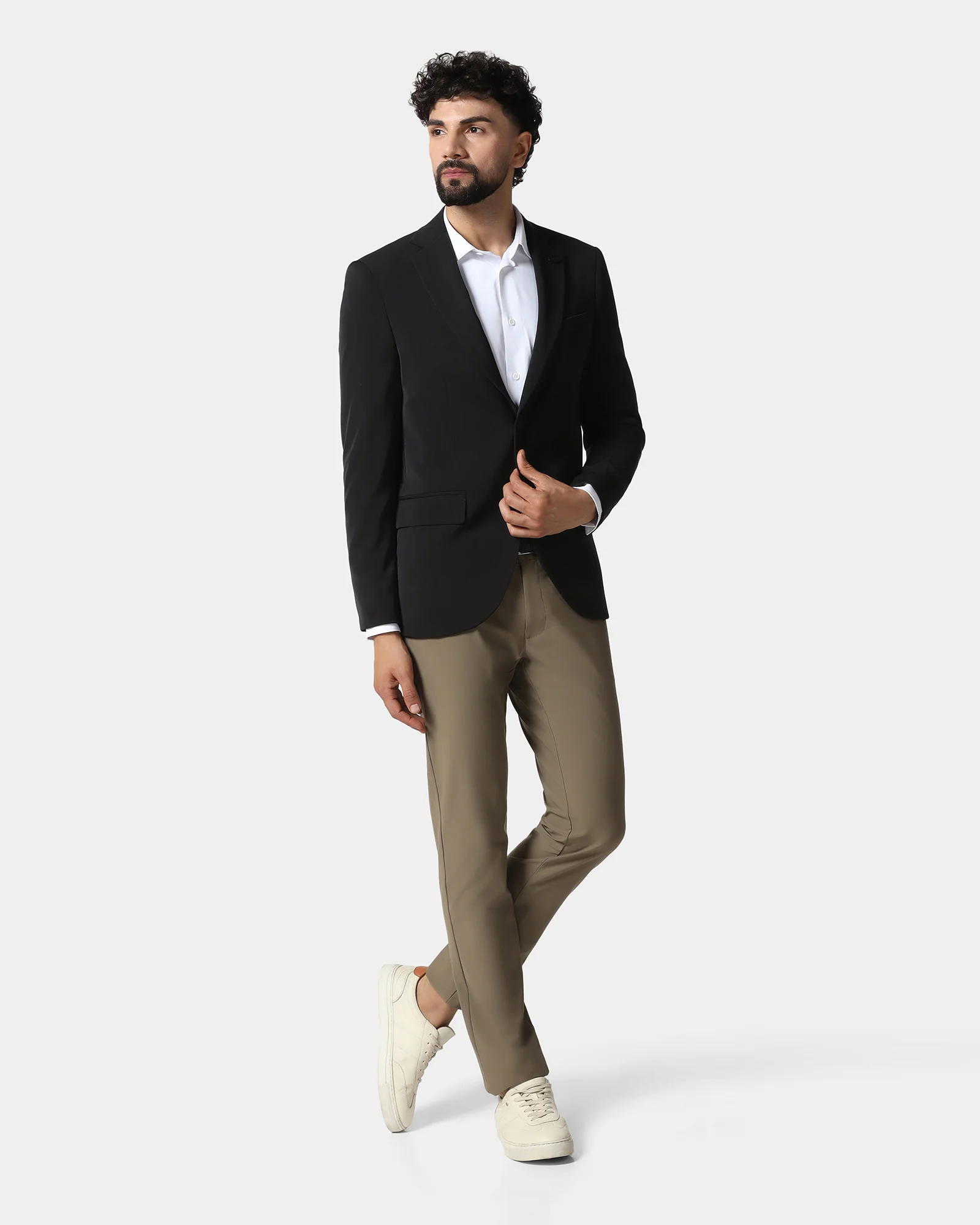 Black TechPro Solid Blazer - Absolute - Image 7