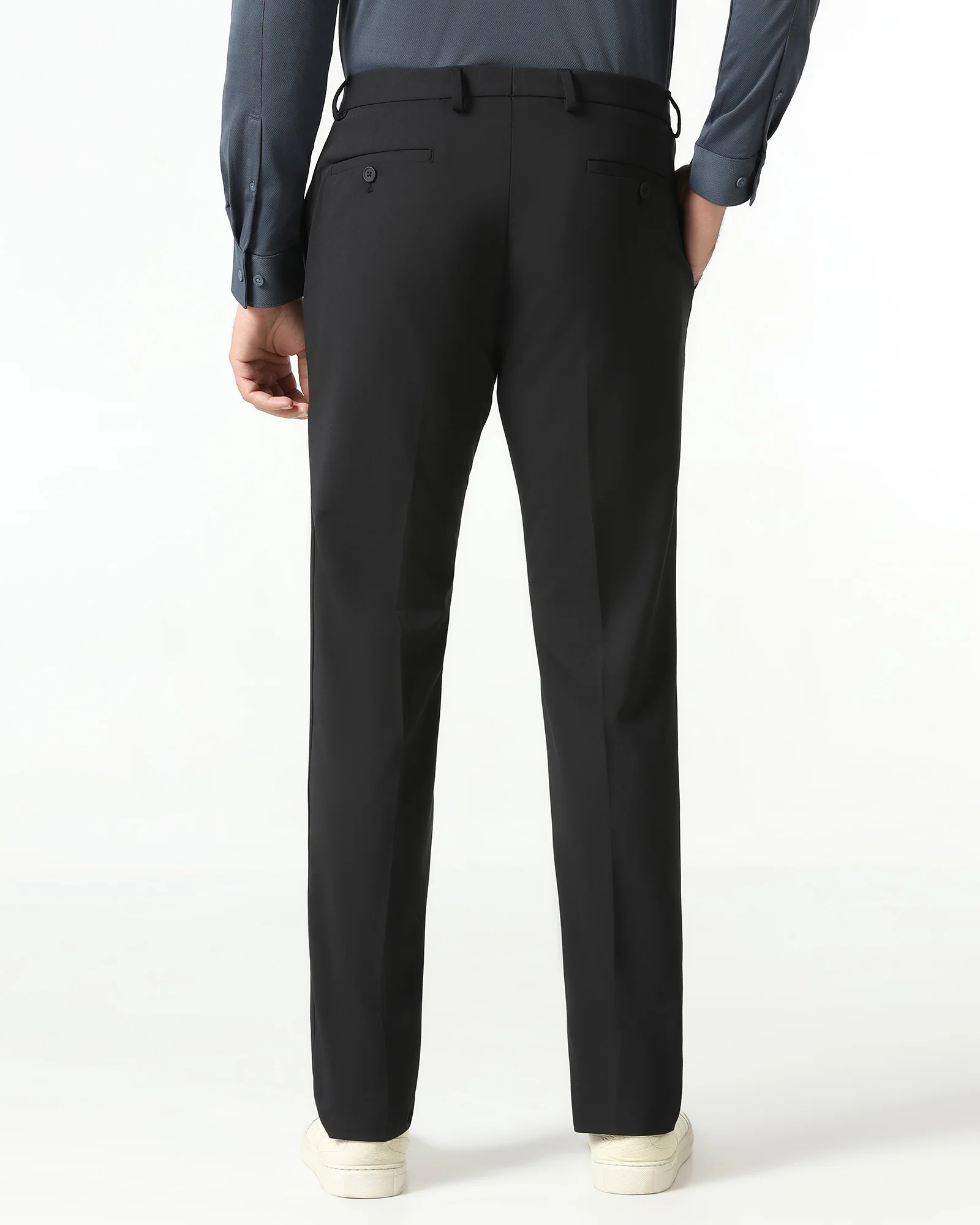 Black TechPro Solid Trouser - Dean - Image 2