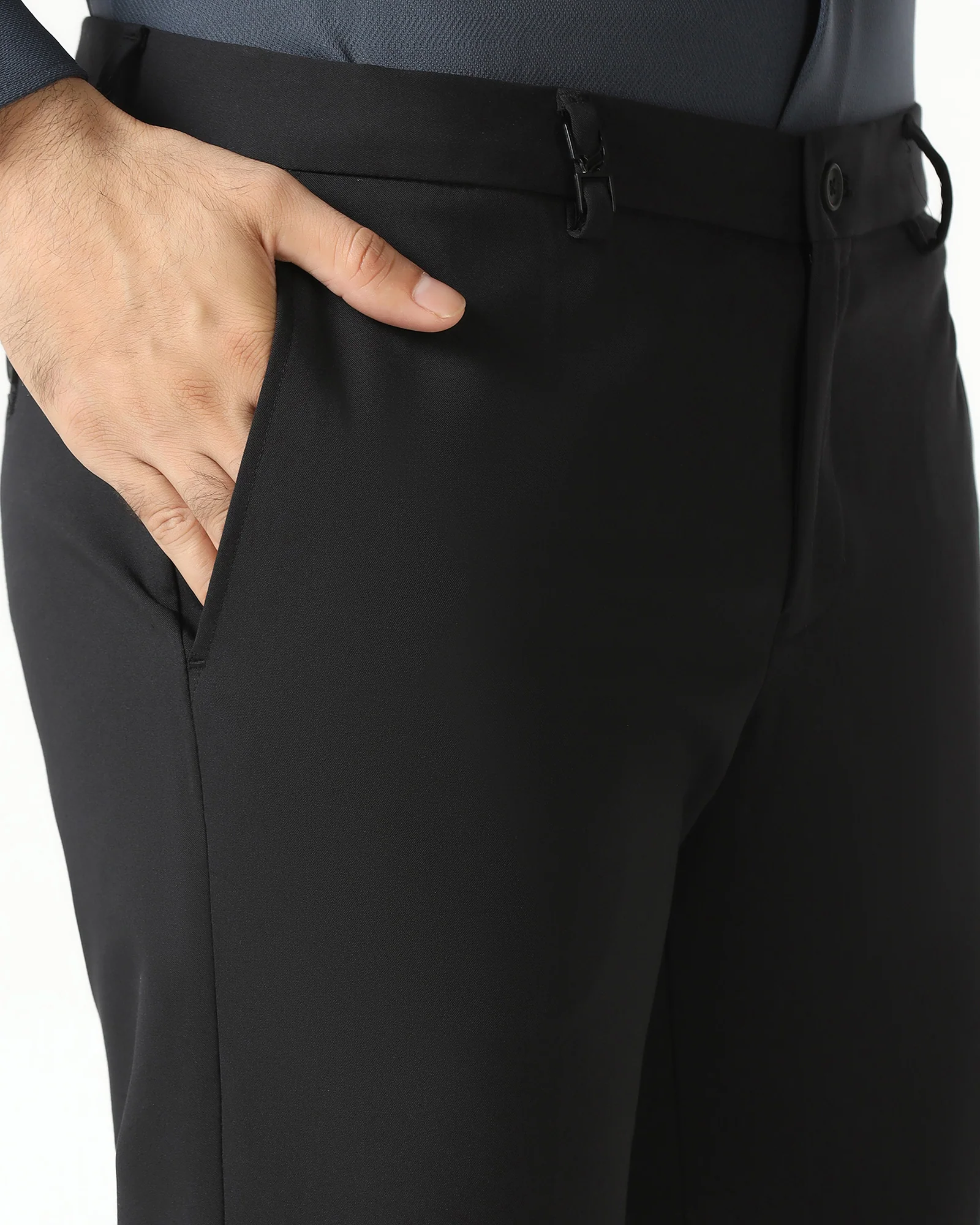 Black TechPro Solid Trouser - Dean - Image 4