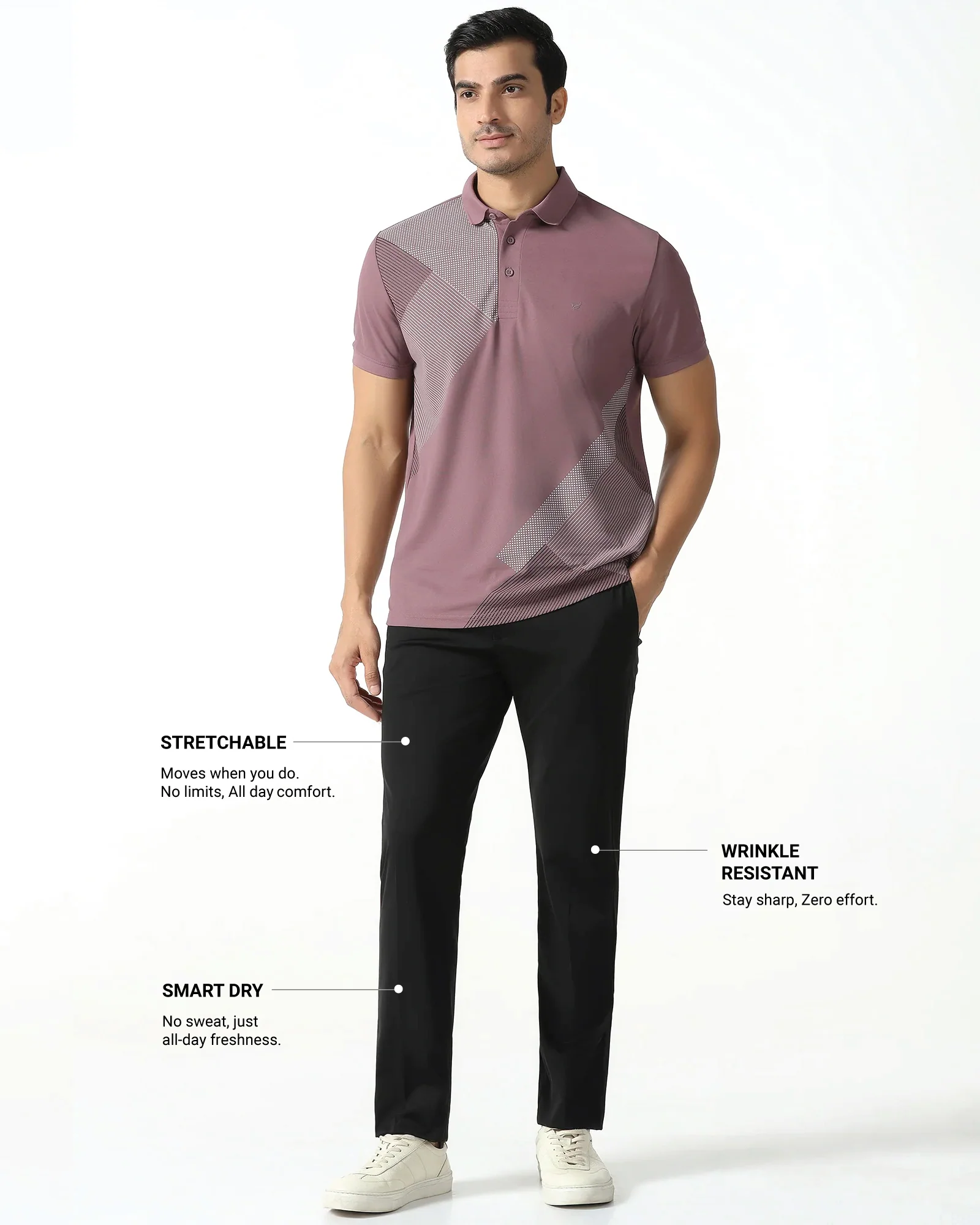 Black TechPro Solid Trouser - Explorer