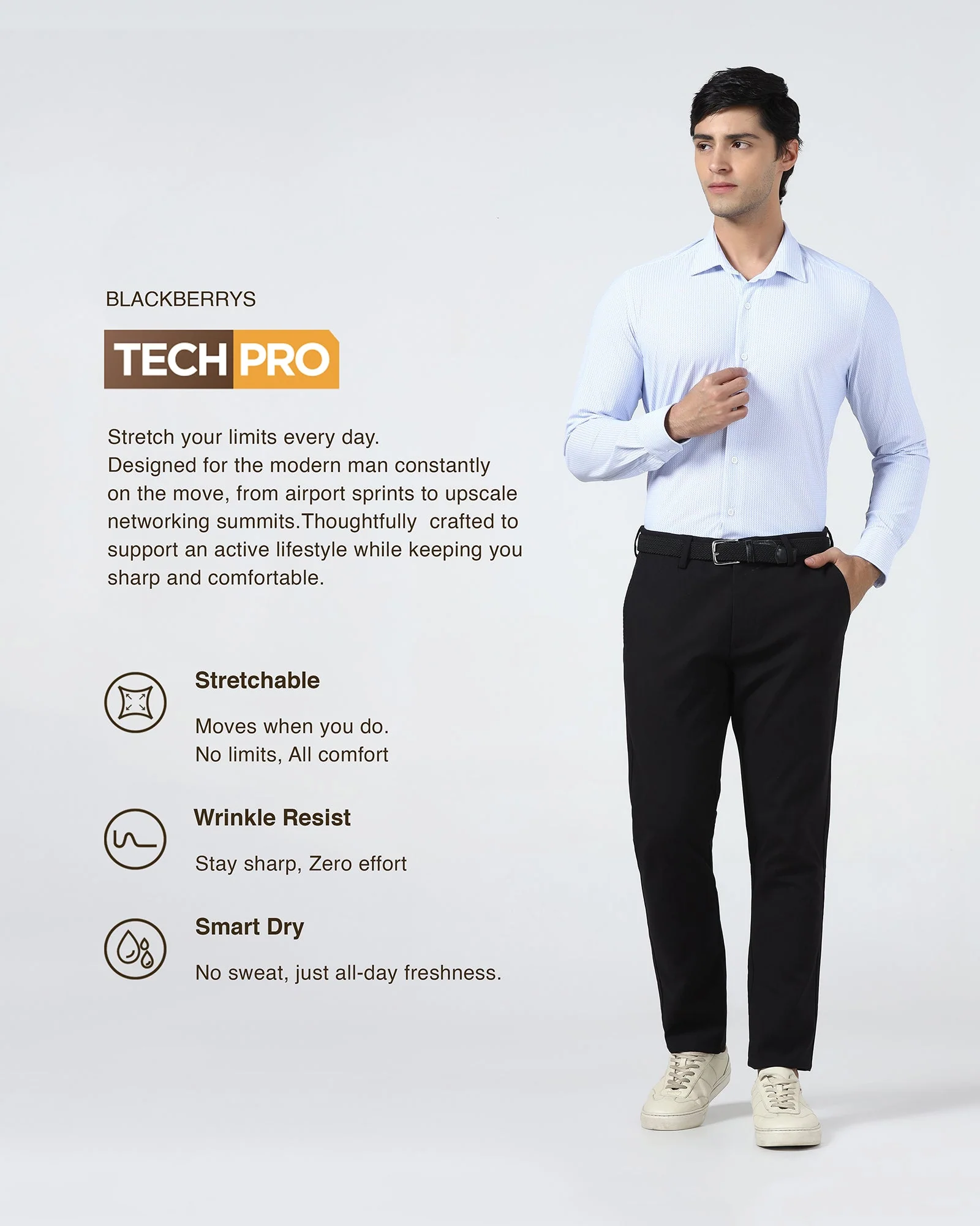 Black TechPro Textured Khaki - Pando - Image 4