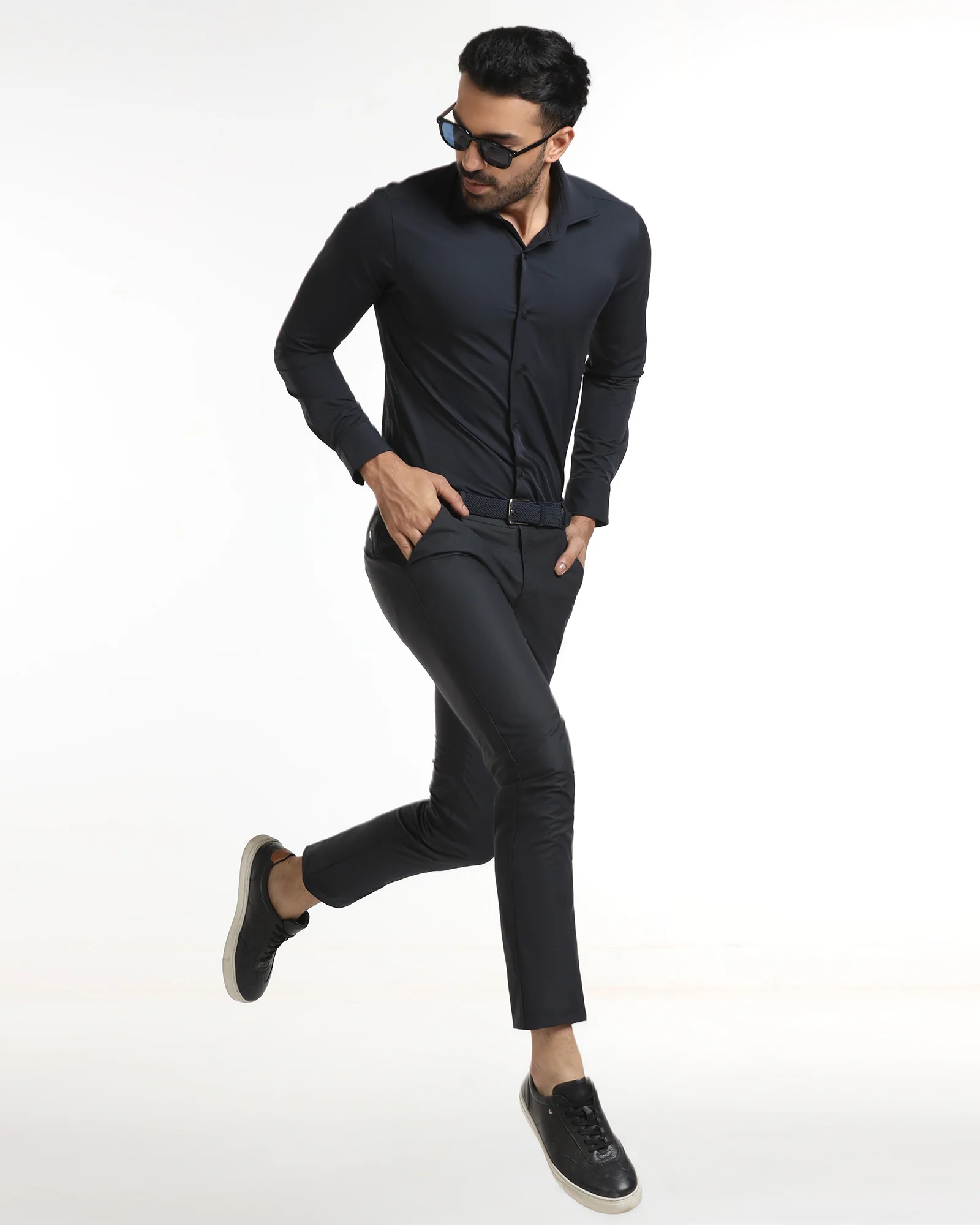 Black TechPro Textured Khakis - Ticino - Image 5