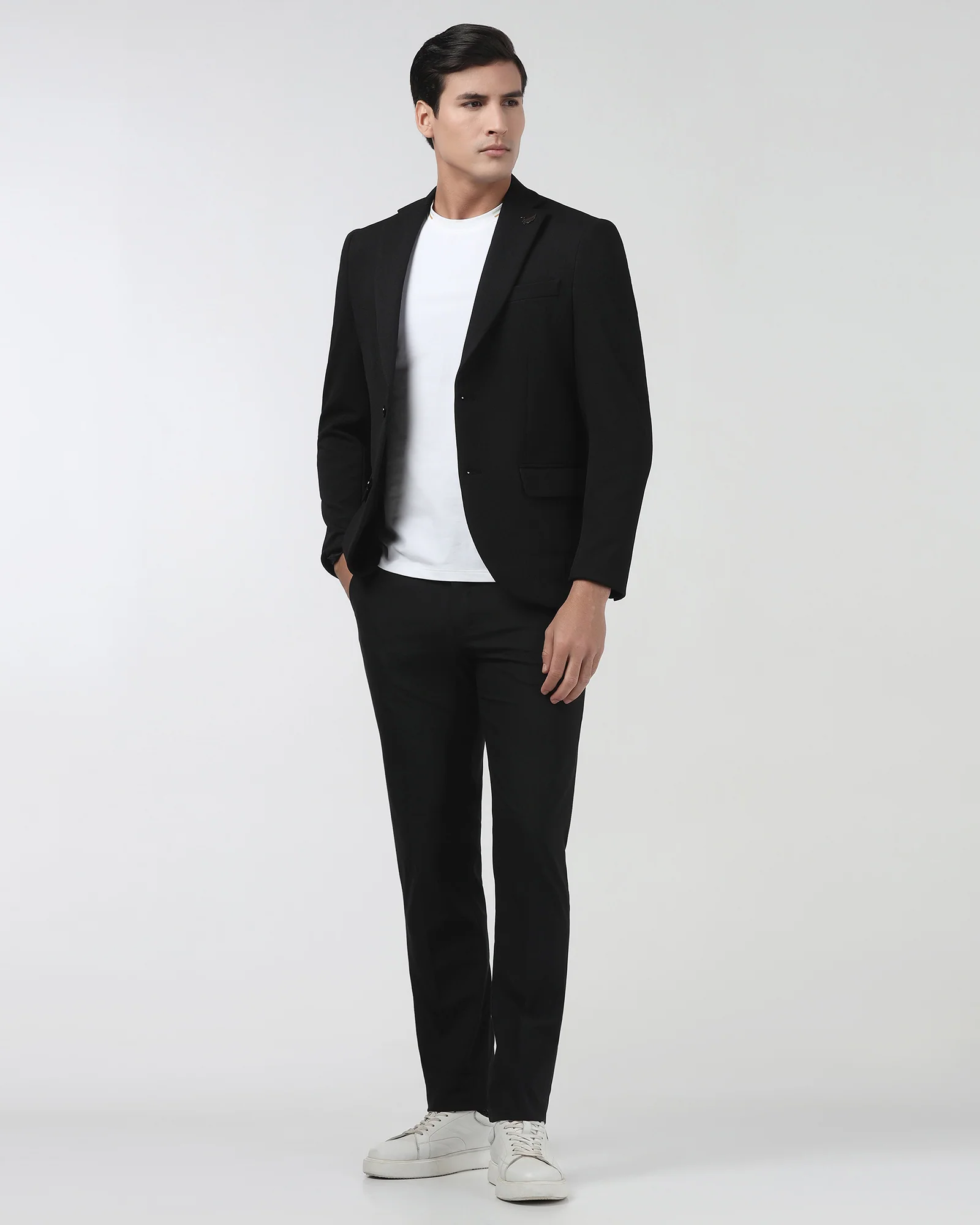 Black Textured Blazer - Chris - Image 6