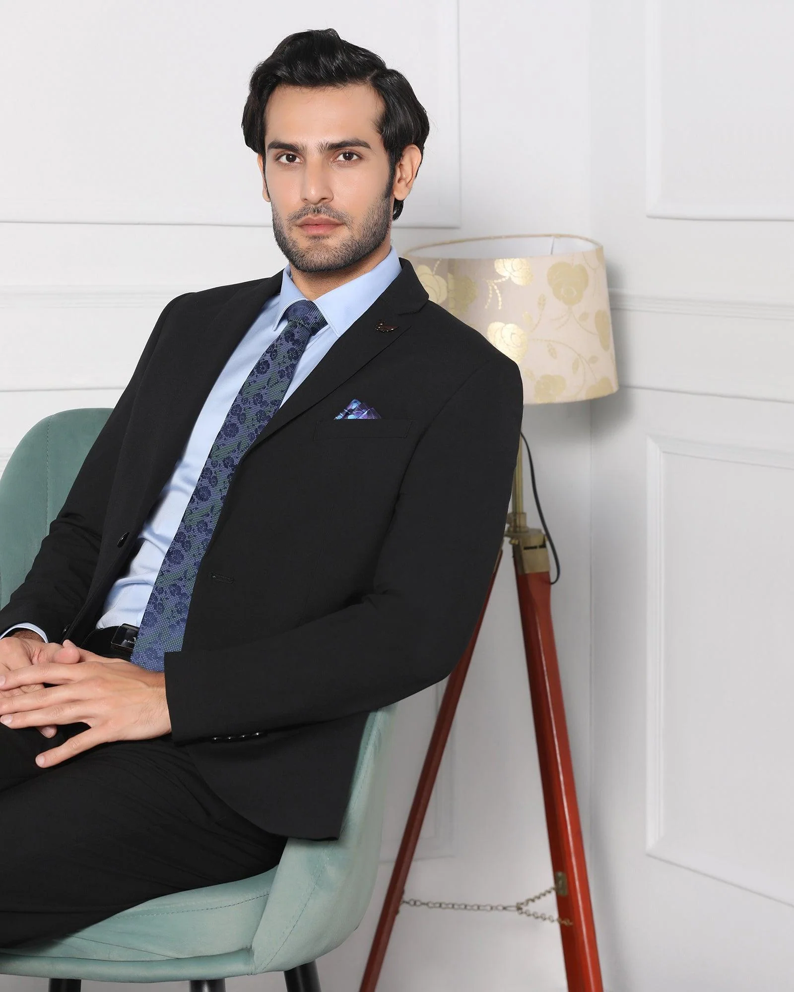 Black Must Haves Two Piece Solid Suit - Jerret - Image 10