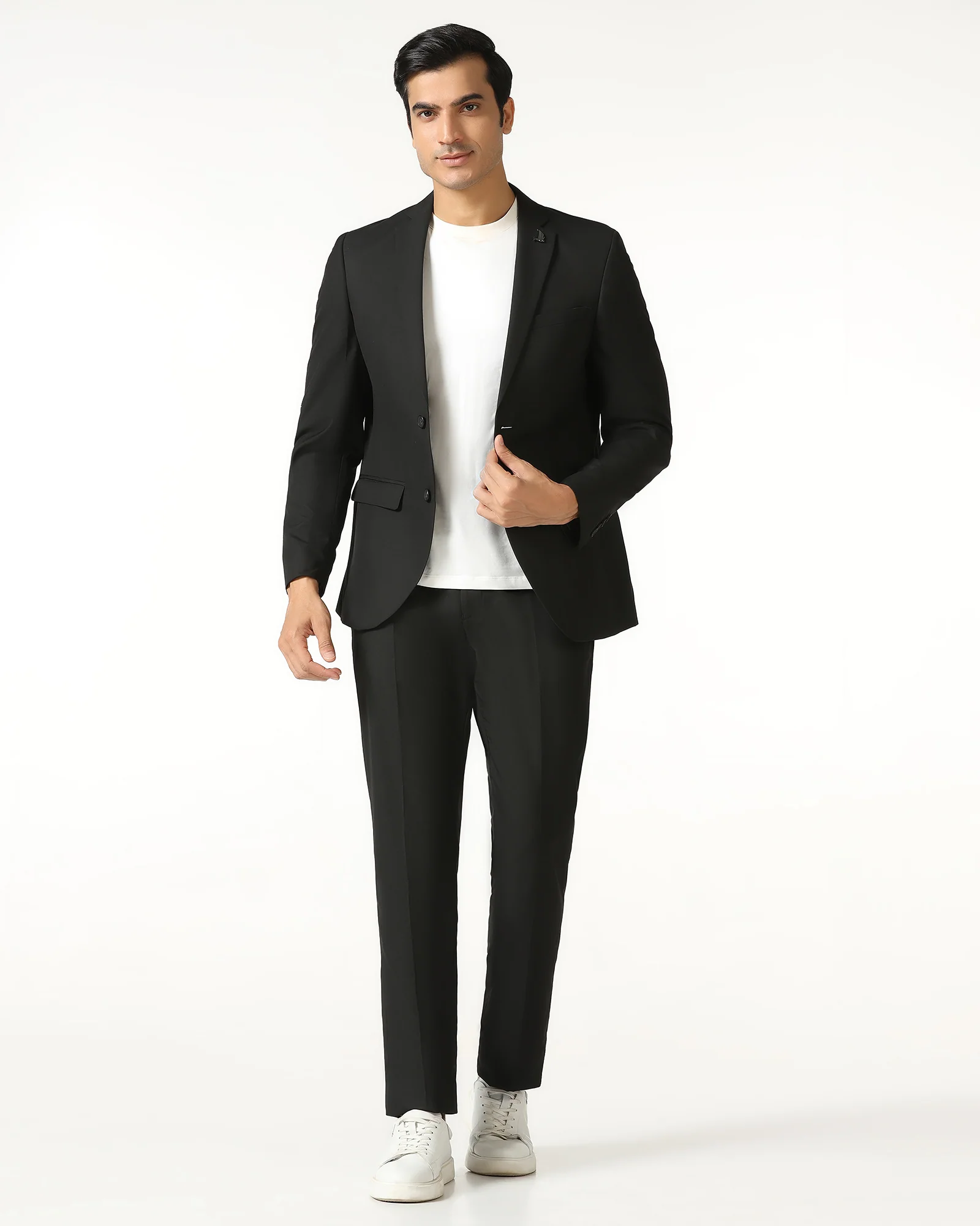 Black Two Piece Solid Suit - Jorris - Image 6