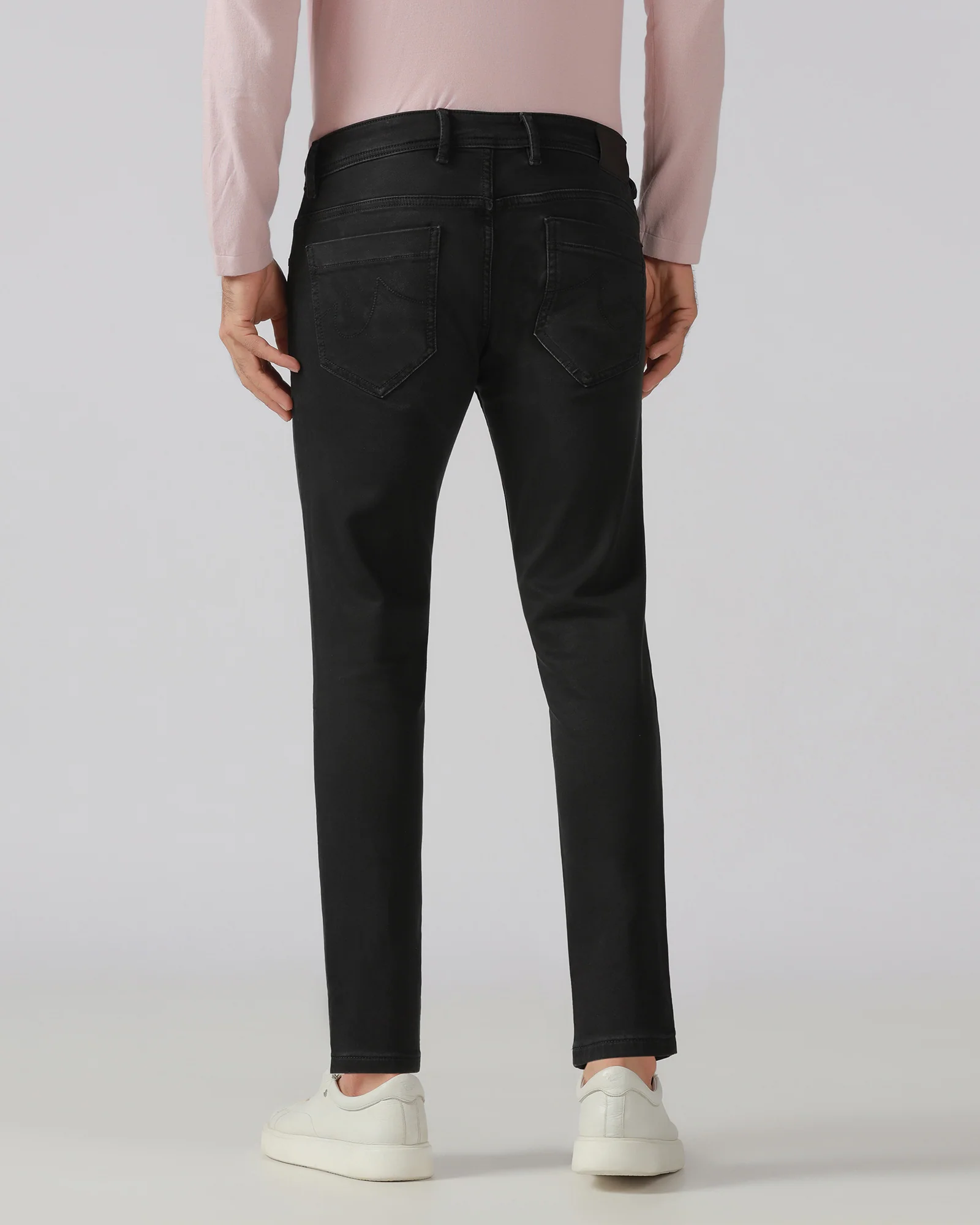 Black Ultrasoft Skinny Cropped Jeans - Alfons - Image 2