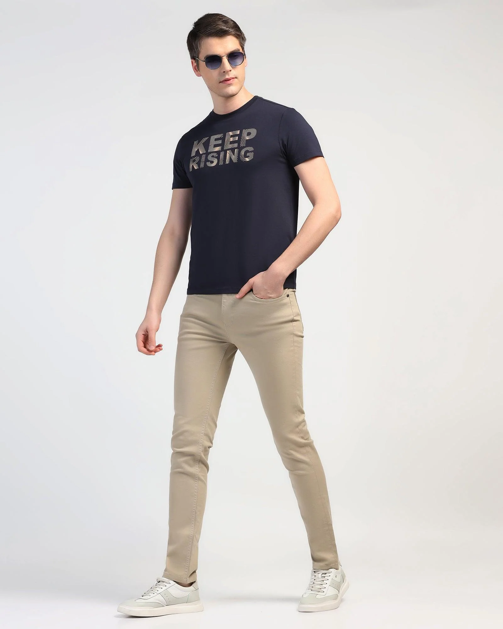 Bleed Zero Slim Yonk Fit Beige Jeans - Rene - Image 7