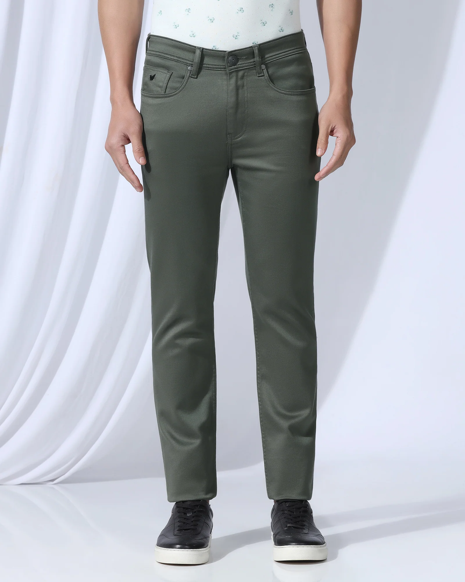 Bleed Zero Slim Yonk Fit Dark Olive Jeans - Abto - Image 3