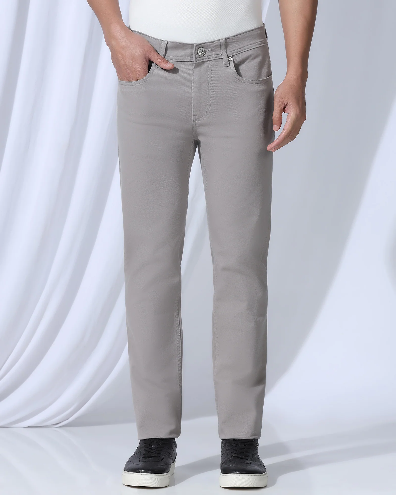 Bleed Zero Slim Yonk Fit Light Grey Jeans - Rene - Image 3