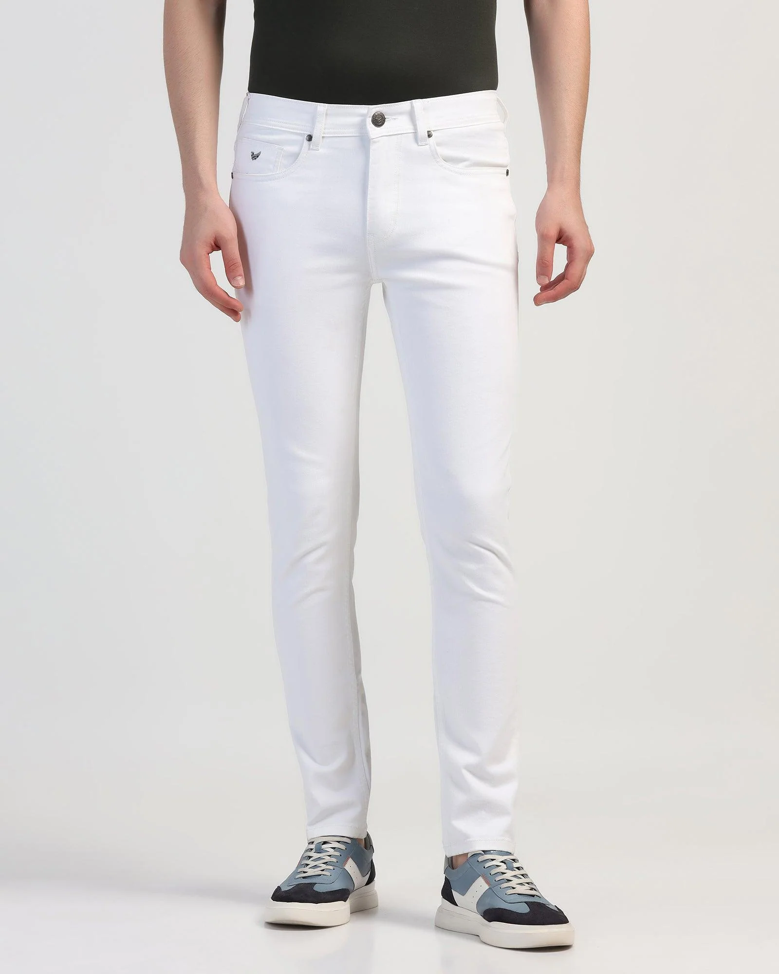 Bleed Zero Slim Yonk Fit White Jeans - Rene - Image 3