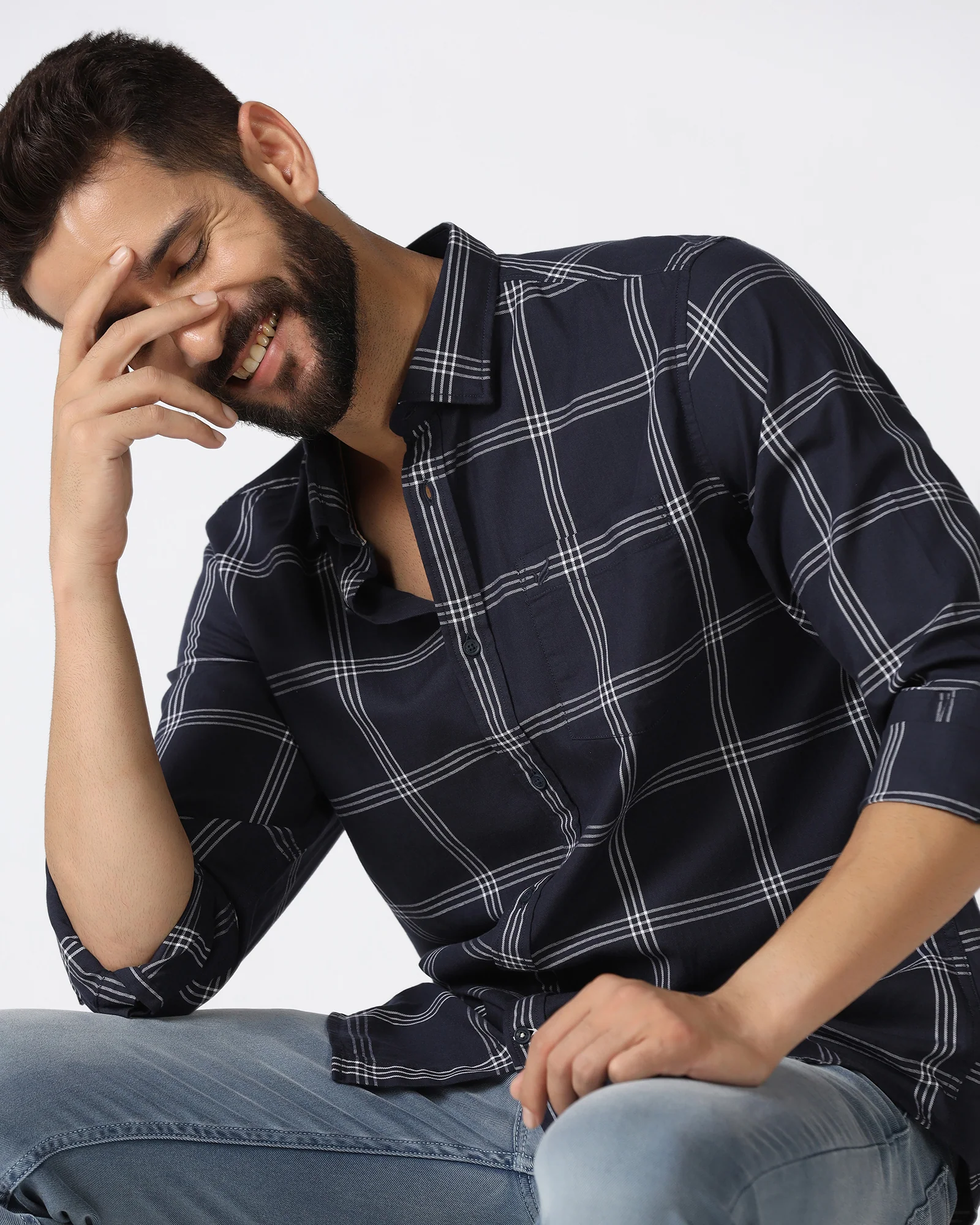 Blue Check Shirt - Artem - Image 8