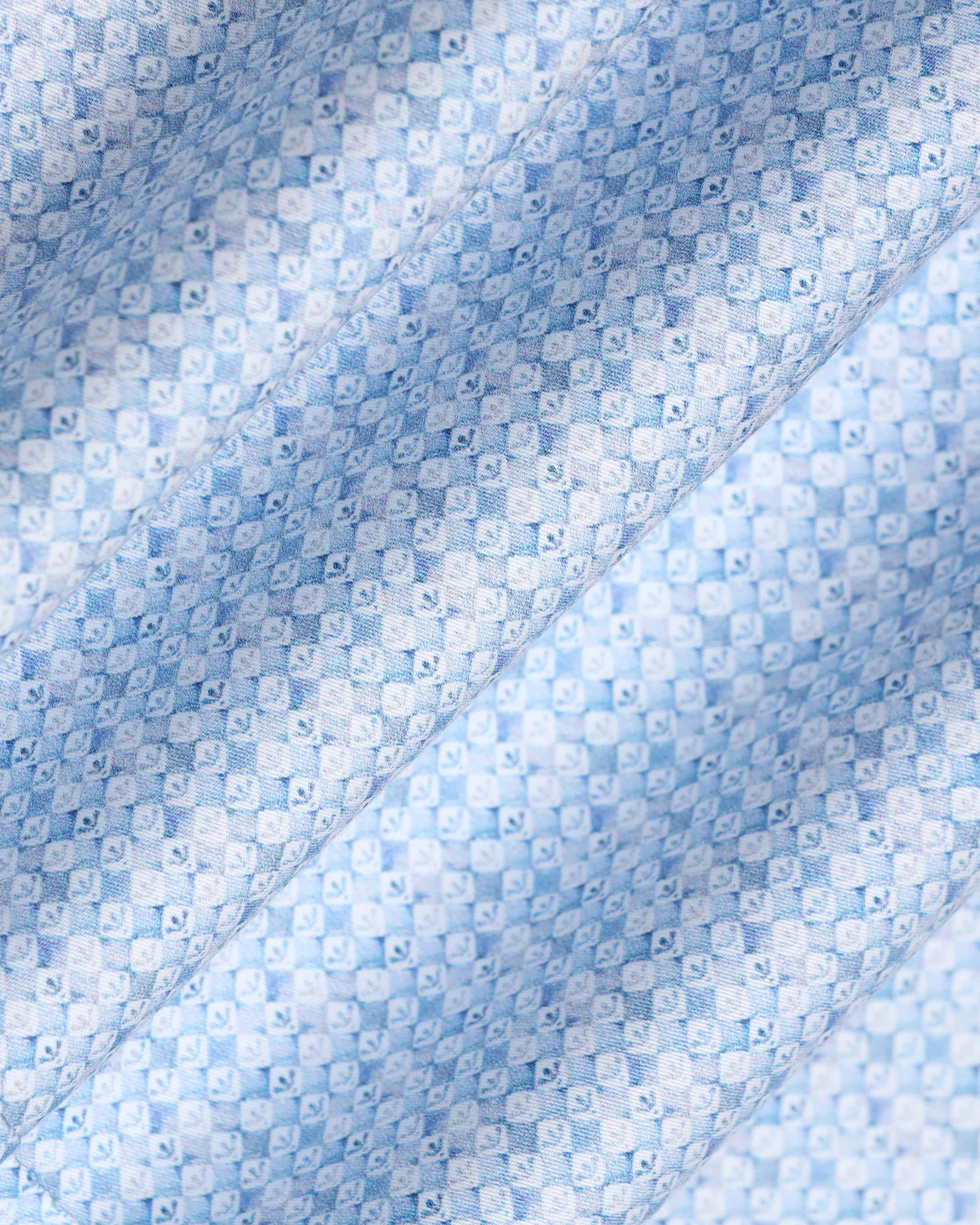 Blue Half Sleeve Printed Shirt - Nicole - Image 6
