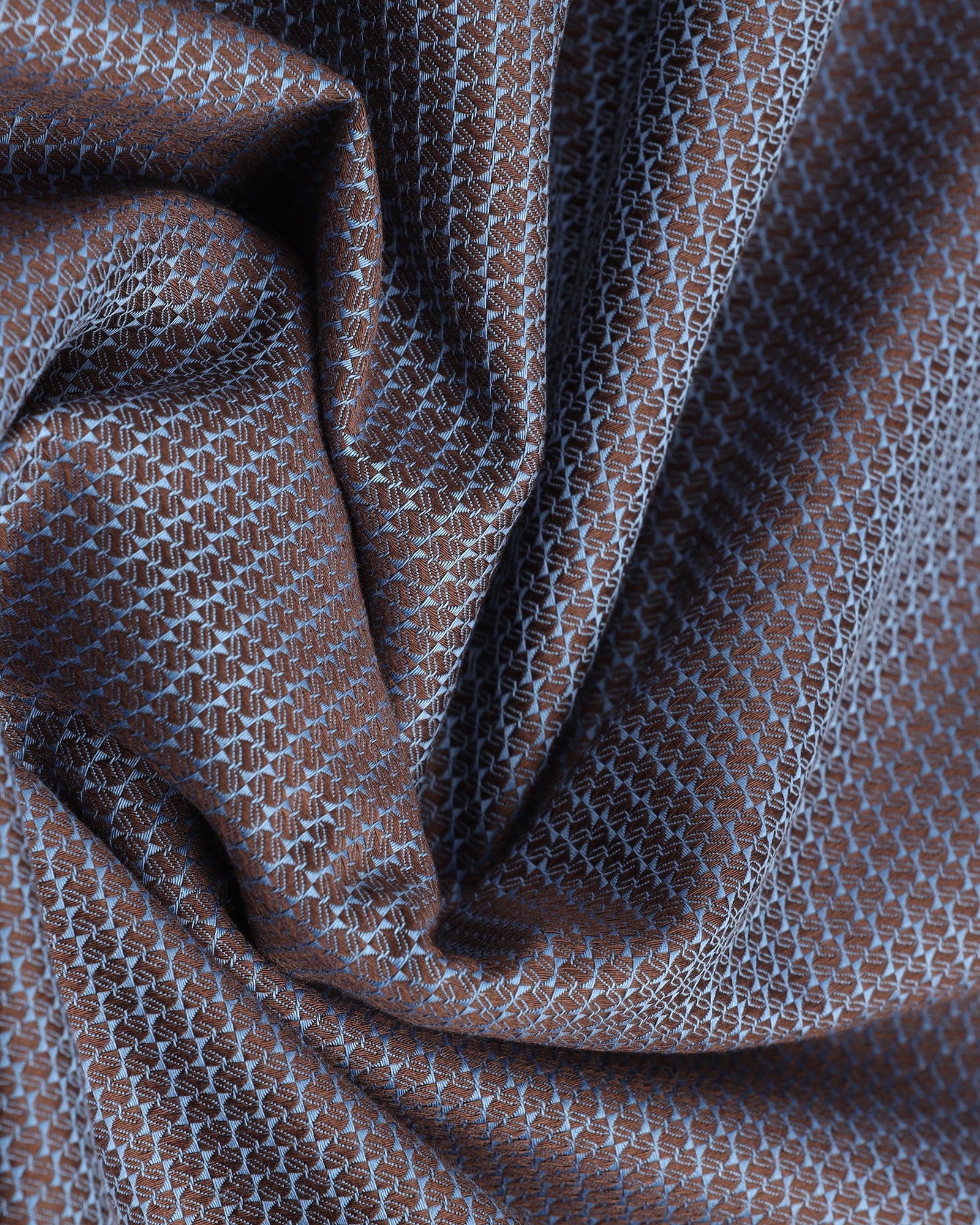 Blue Half Sleeve Textured Shirt - Recite - Image 6