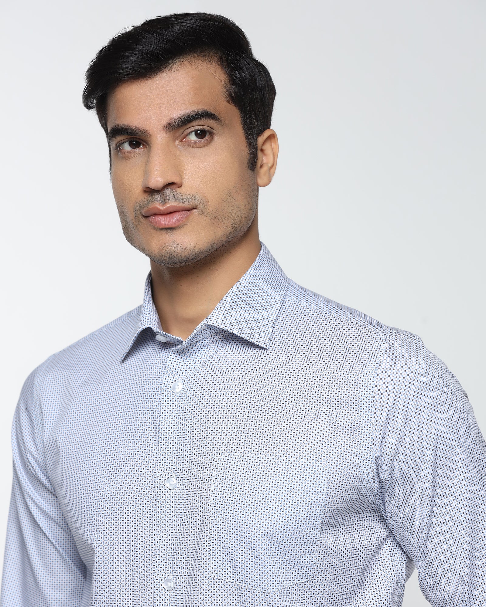 Blue Printed Shirt - Alava - Image 4