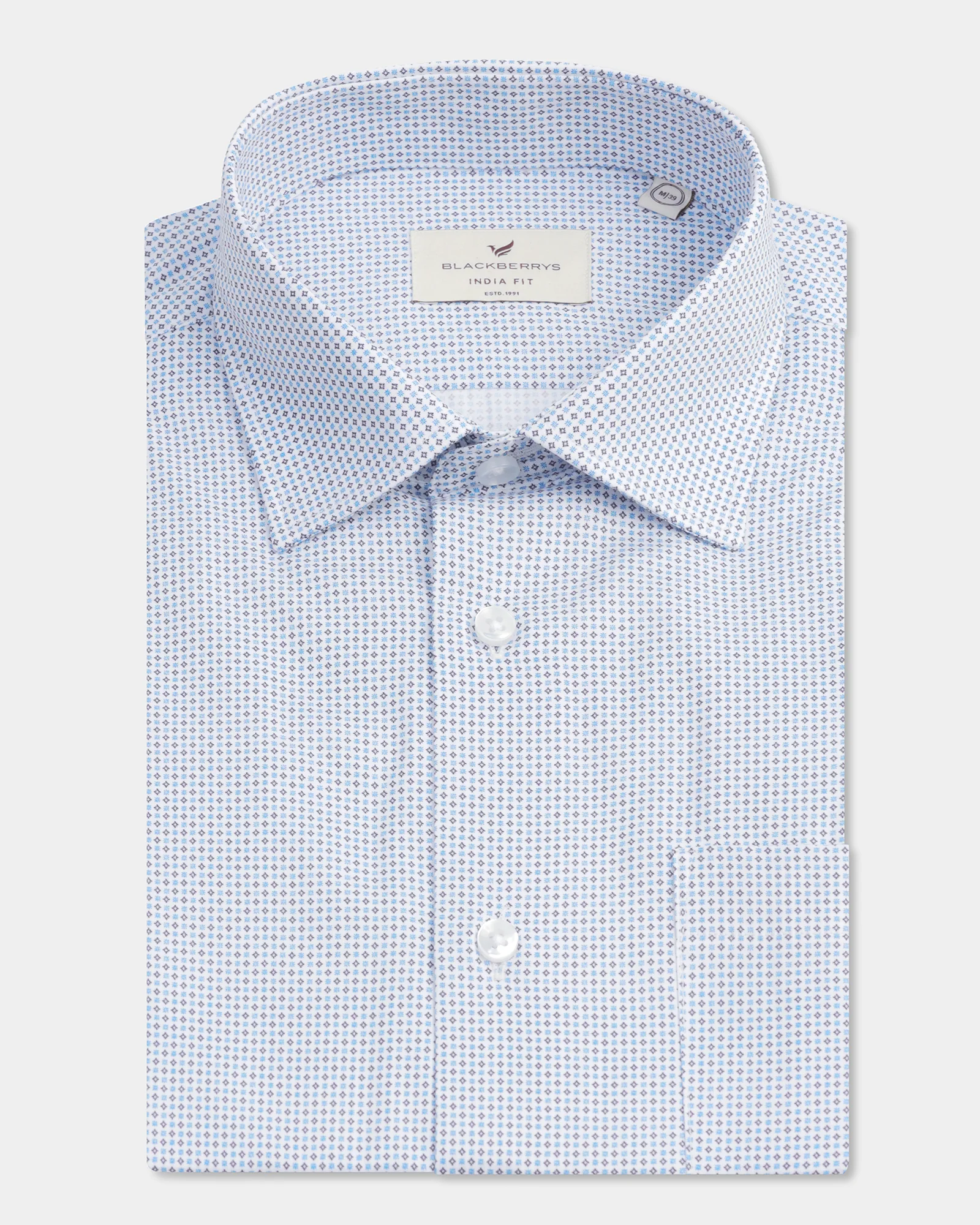 Blue Printed Shirt - Alava - Image 5