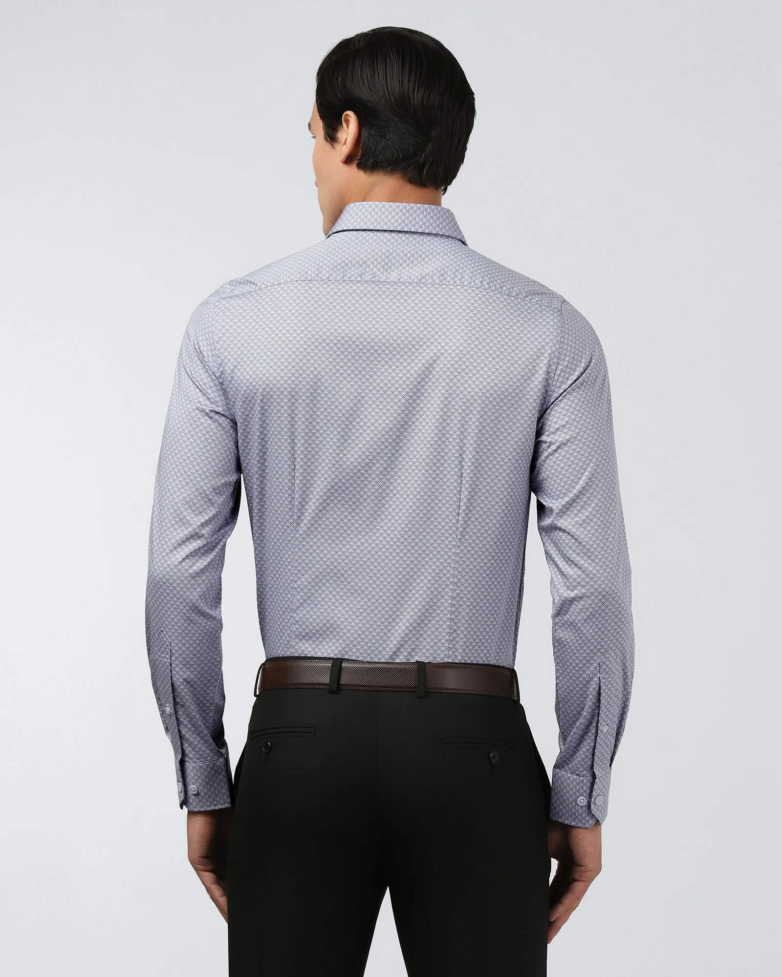 Blue Printed Shirt - Alfonzo - Image 2