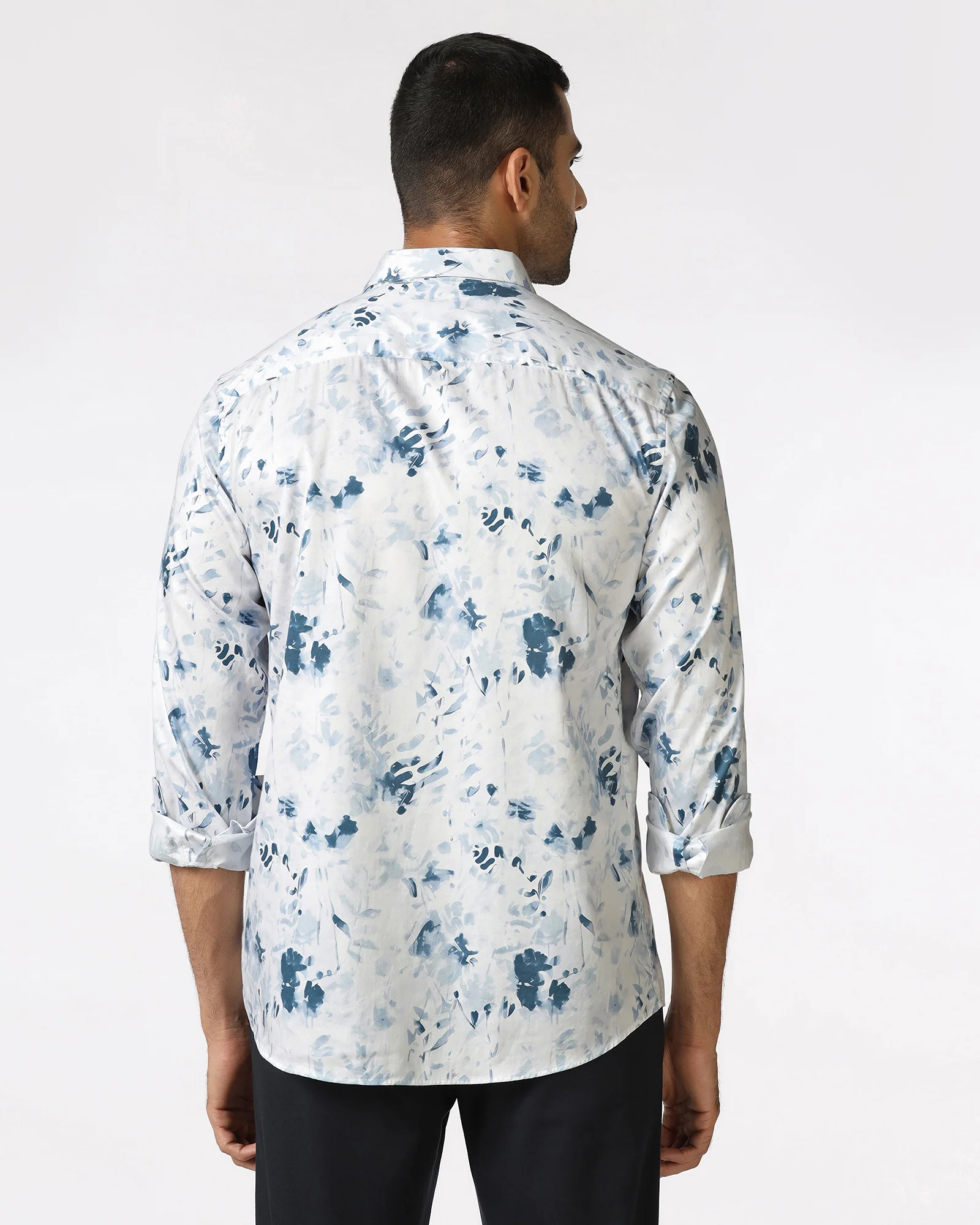 Blue Printed Shirt - Audric - Image 2