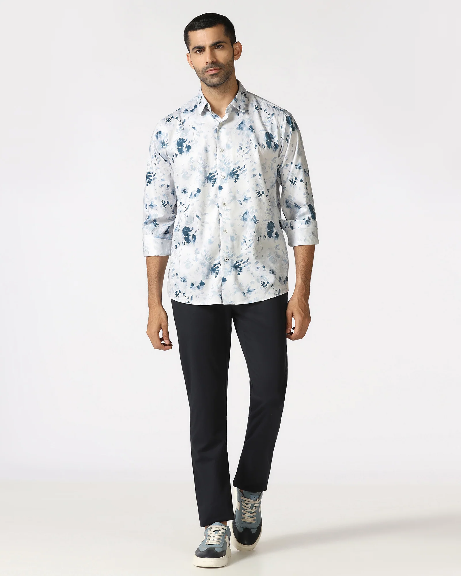Blue Printed Shirt - Audric - Image 3