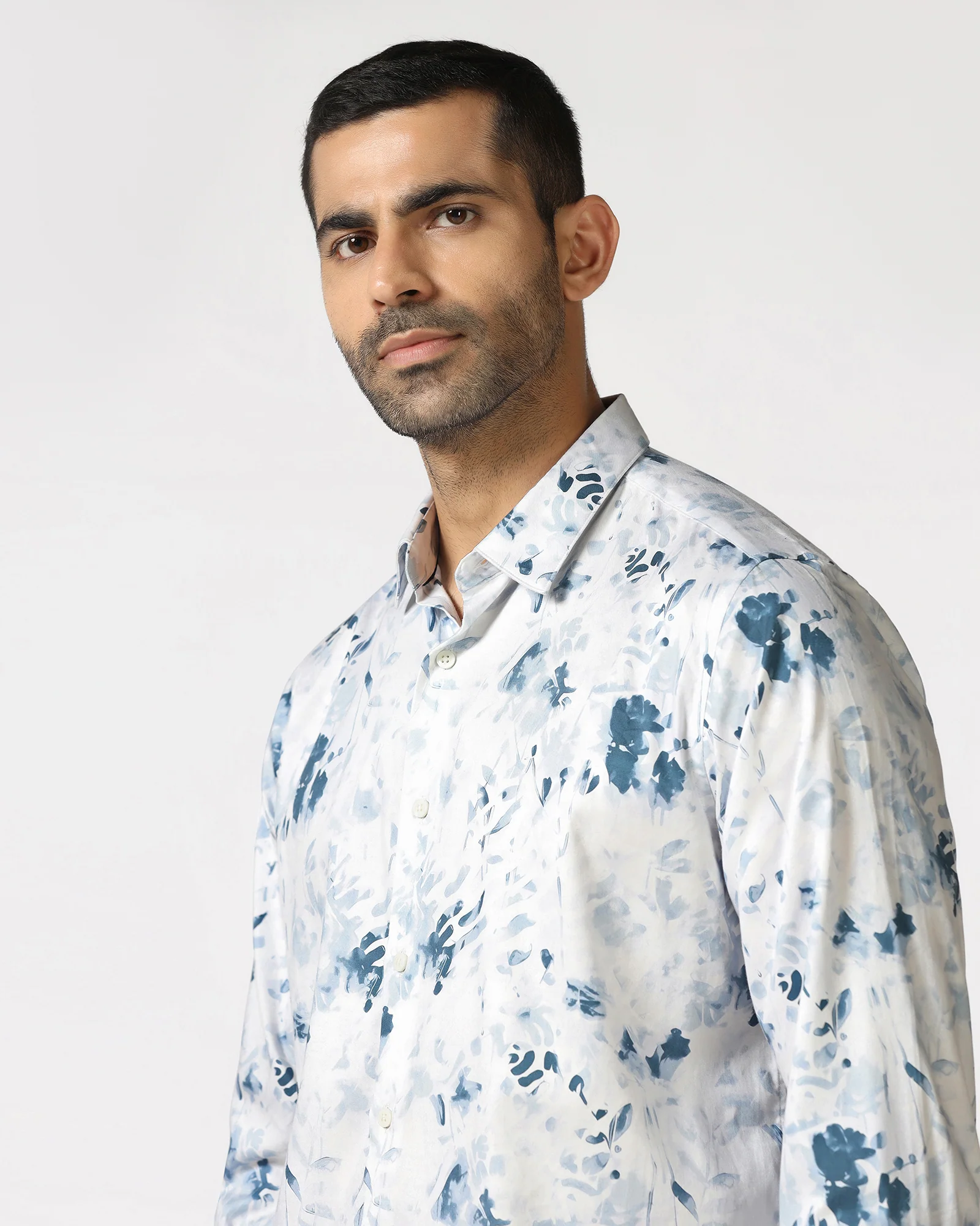 Blue Printed Shirt - Audric - Image 4