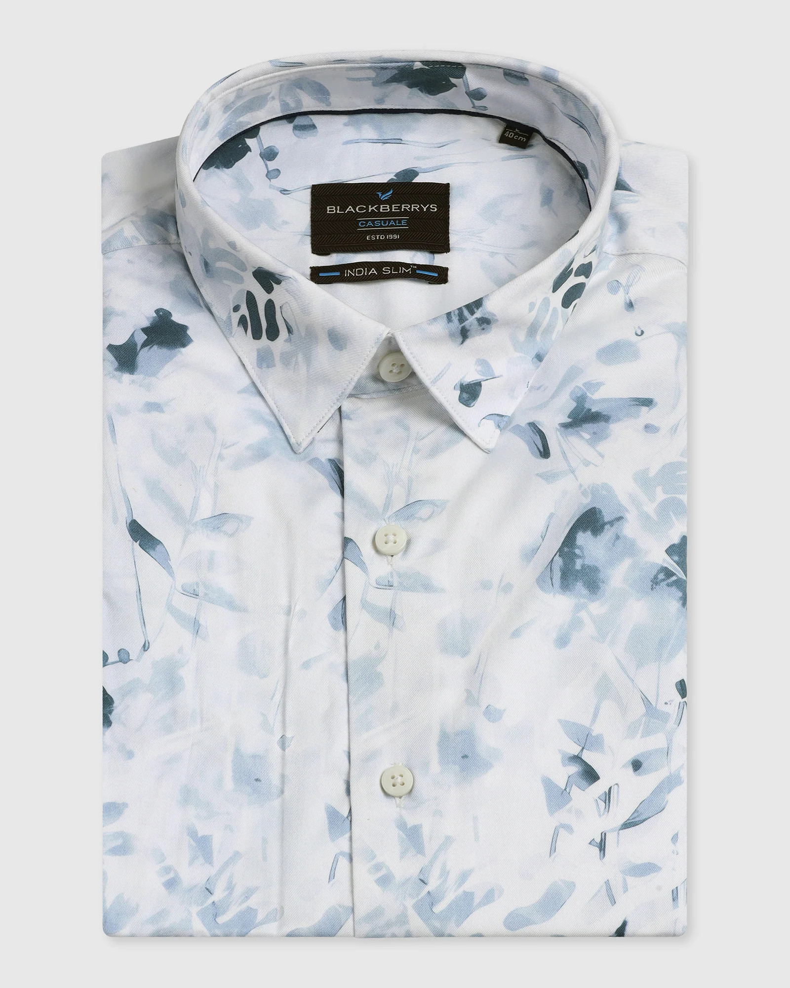Blue Printed Shirt - Audric - Image 5