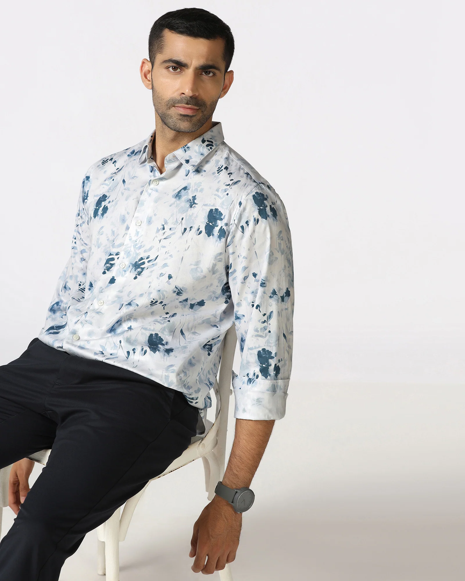 Blue Printed Shirt - Audric - Image 7
