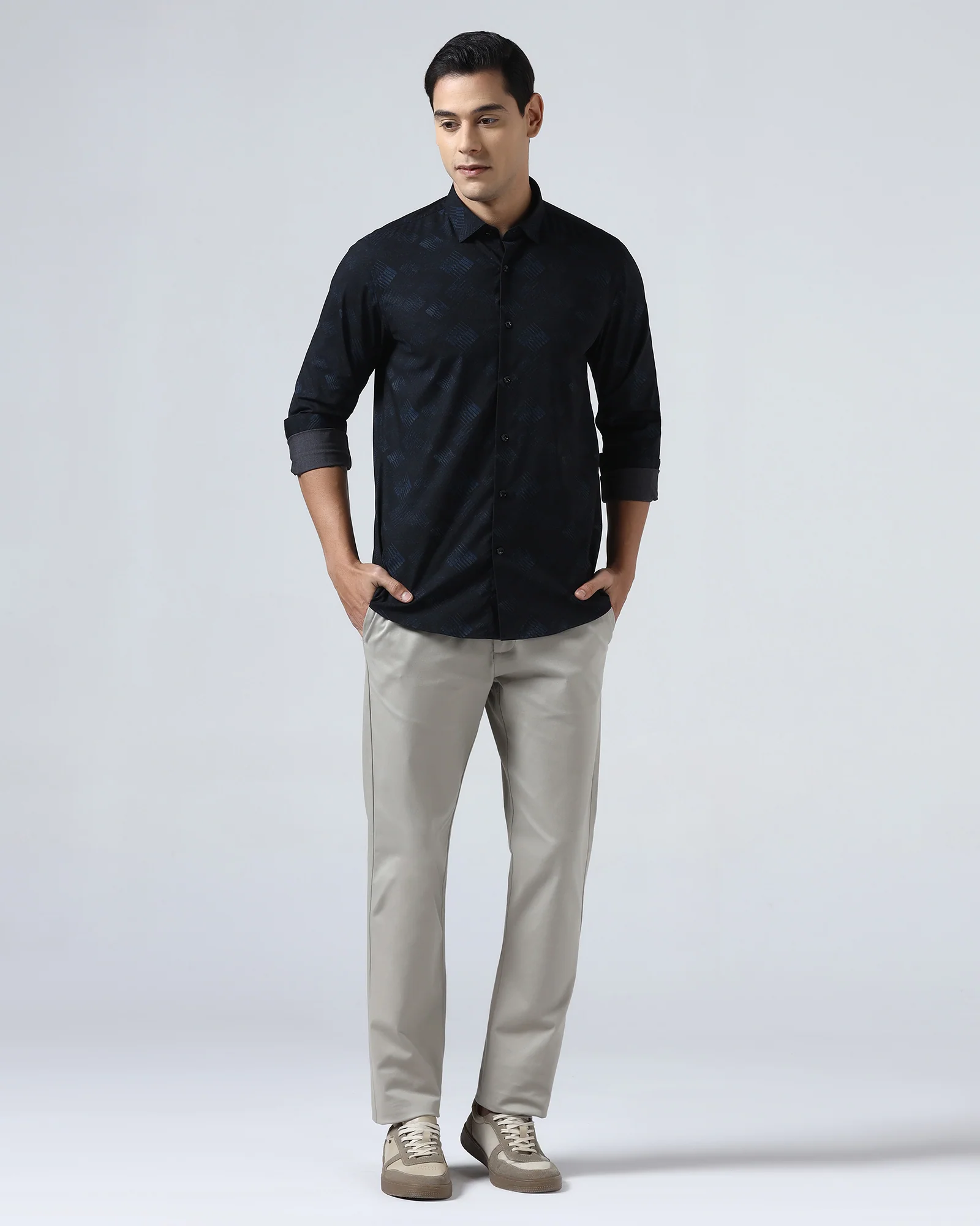 Blue Printed Shirt - Beno - Image 3