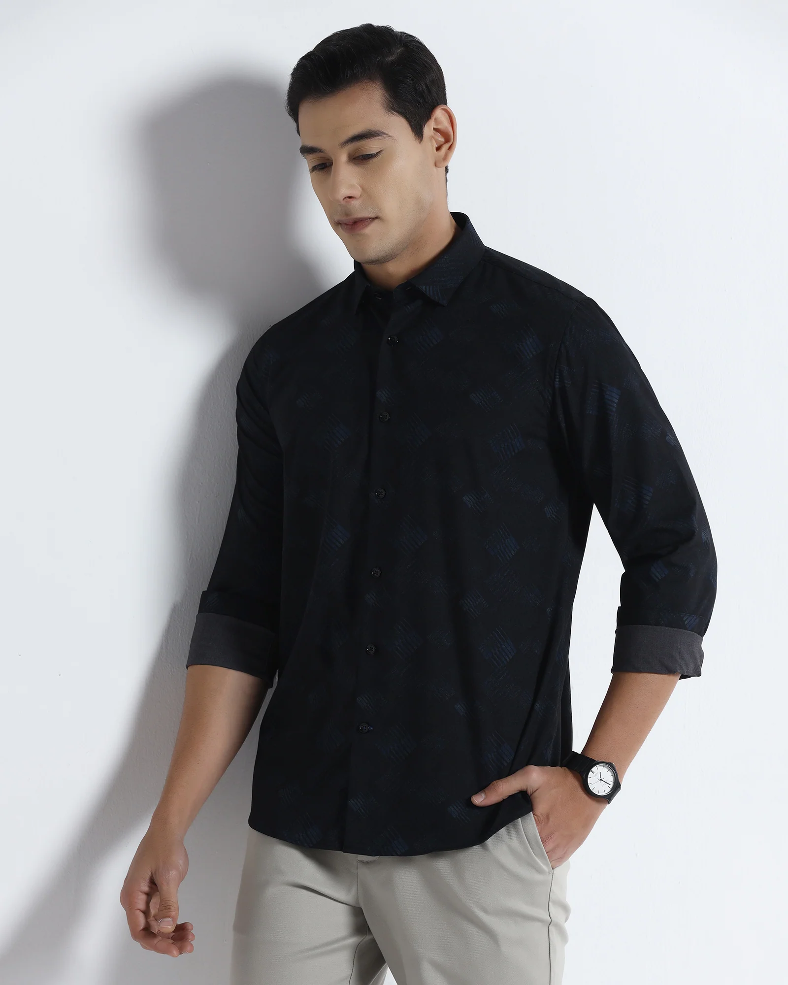 Blue Printed Shirt - Beno - Image 7