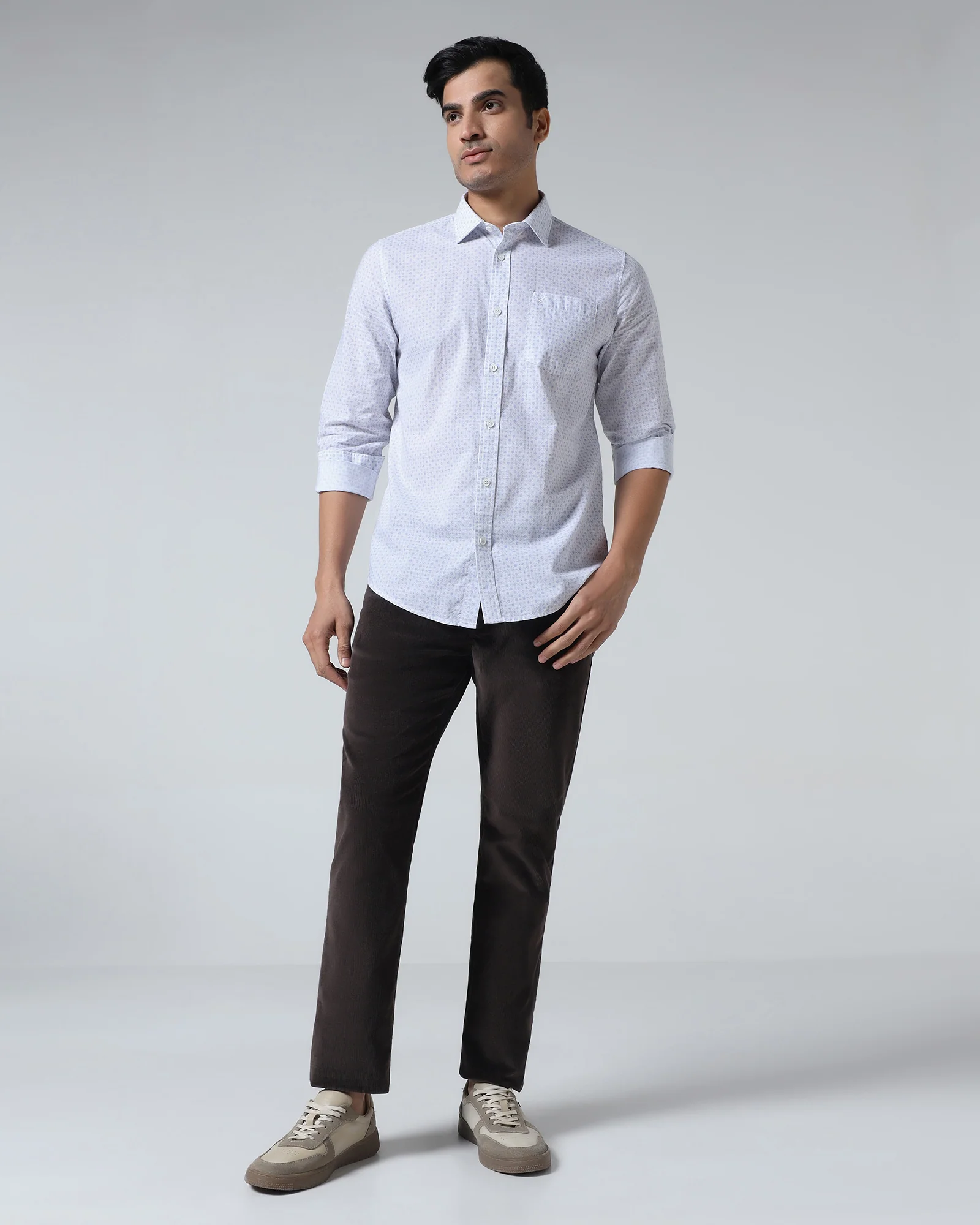 Blue Printed Shirt - Harlad - Image 3