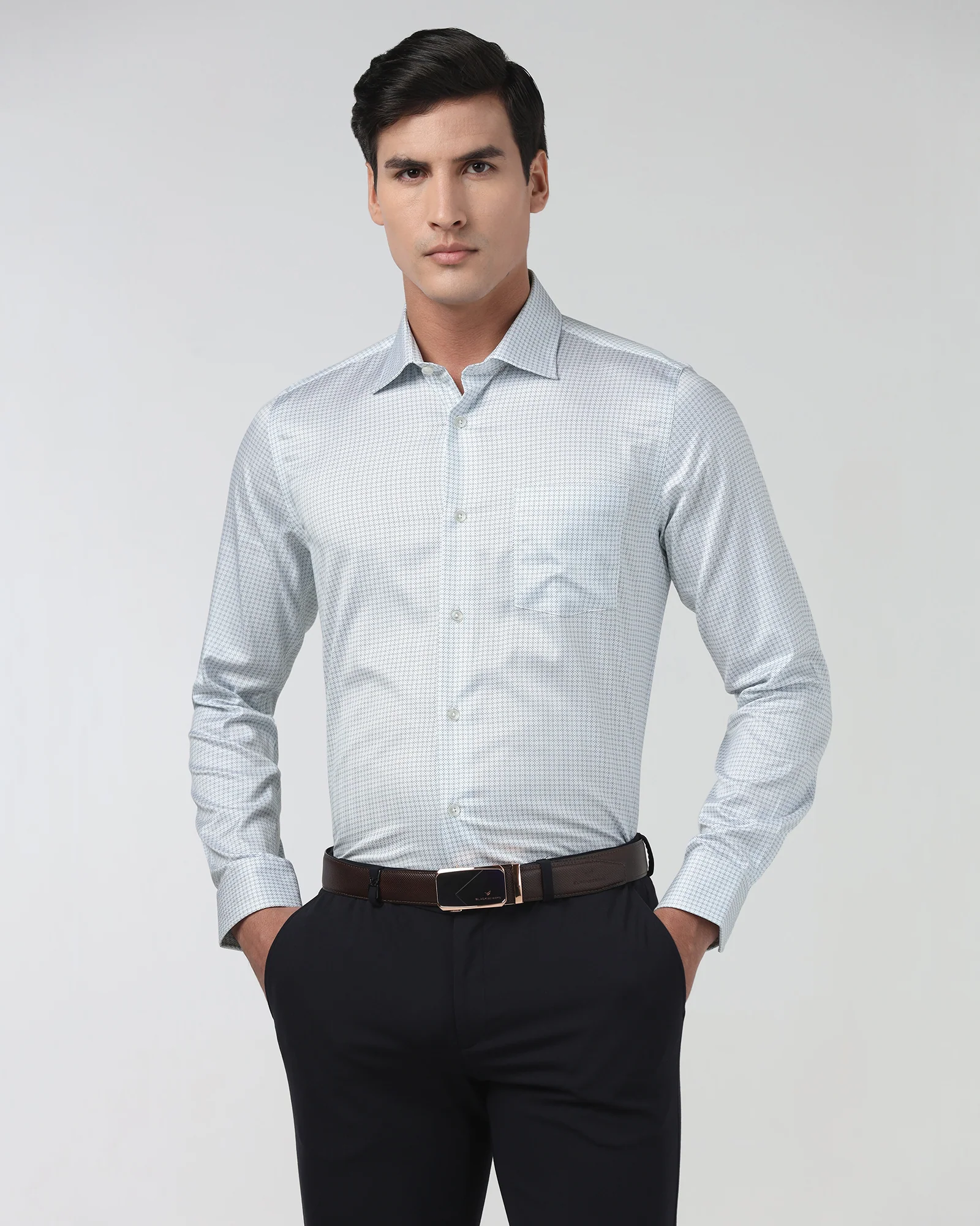 Blue Printed Shirt - Tiffany