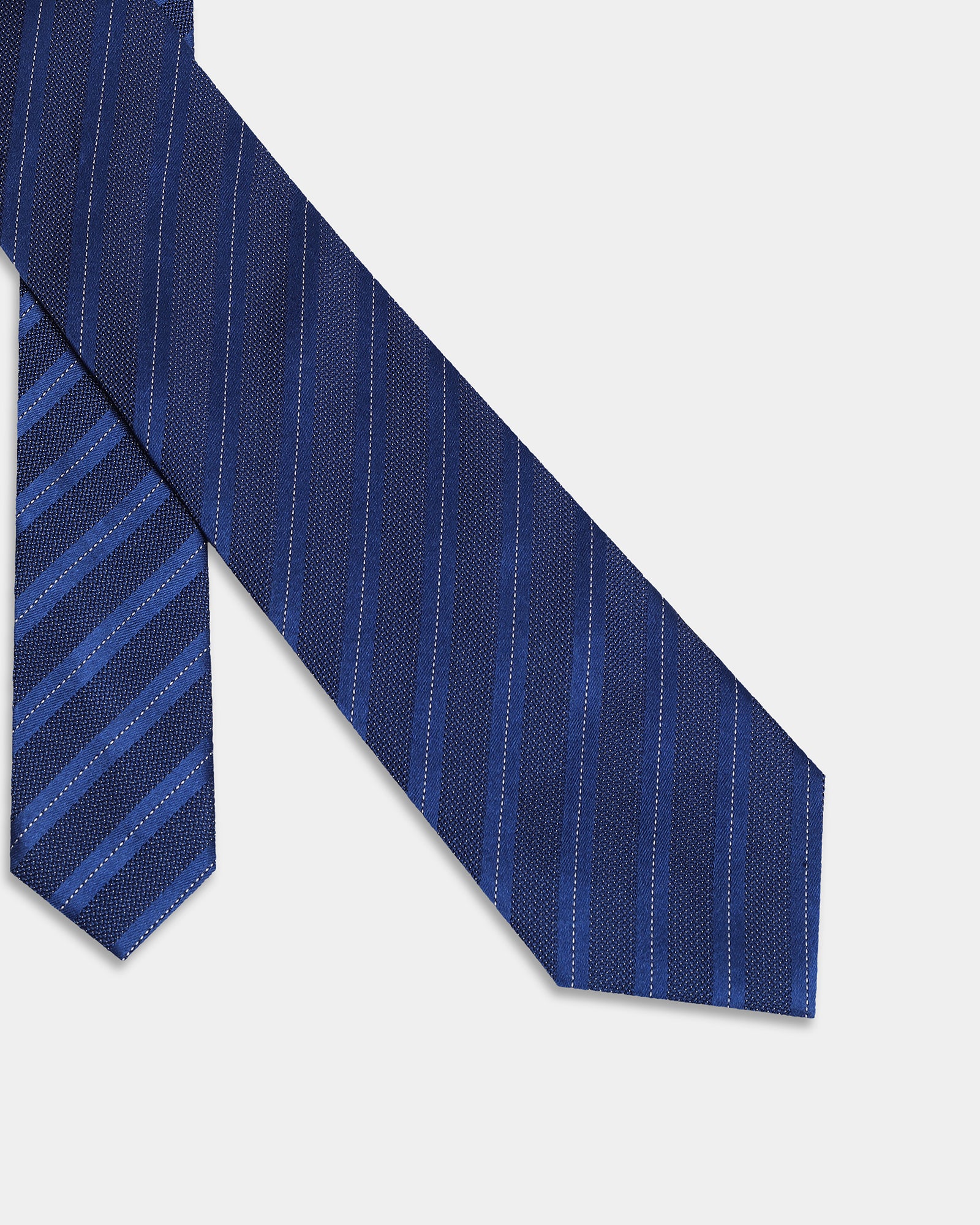 Blue Silk Jacquard Tie - Aras - Image 2