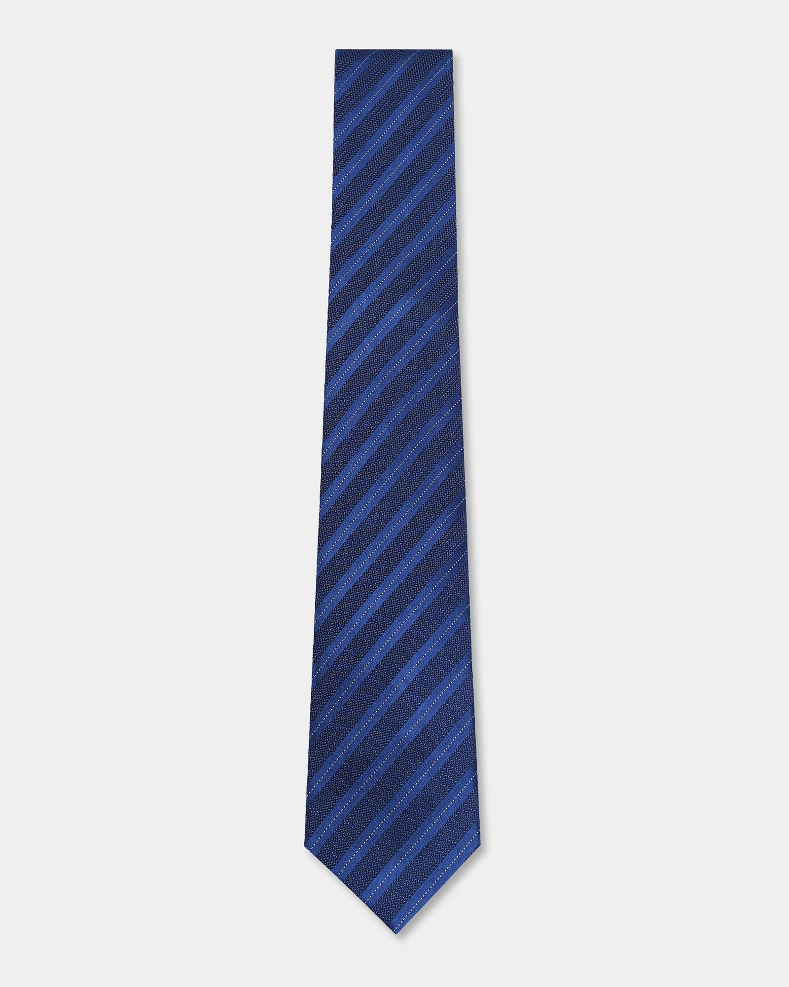 Blue Silk Jacquard Tie - Aras - Image 4