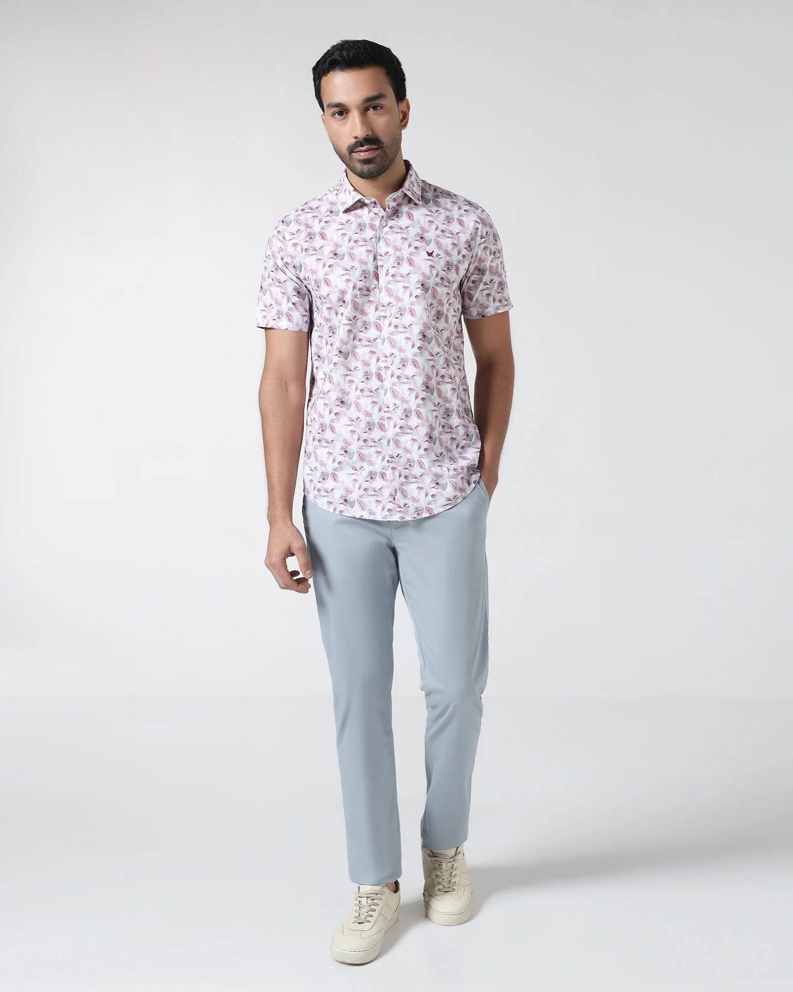 Blue Solid Khakis - Hemlock