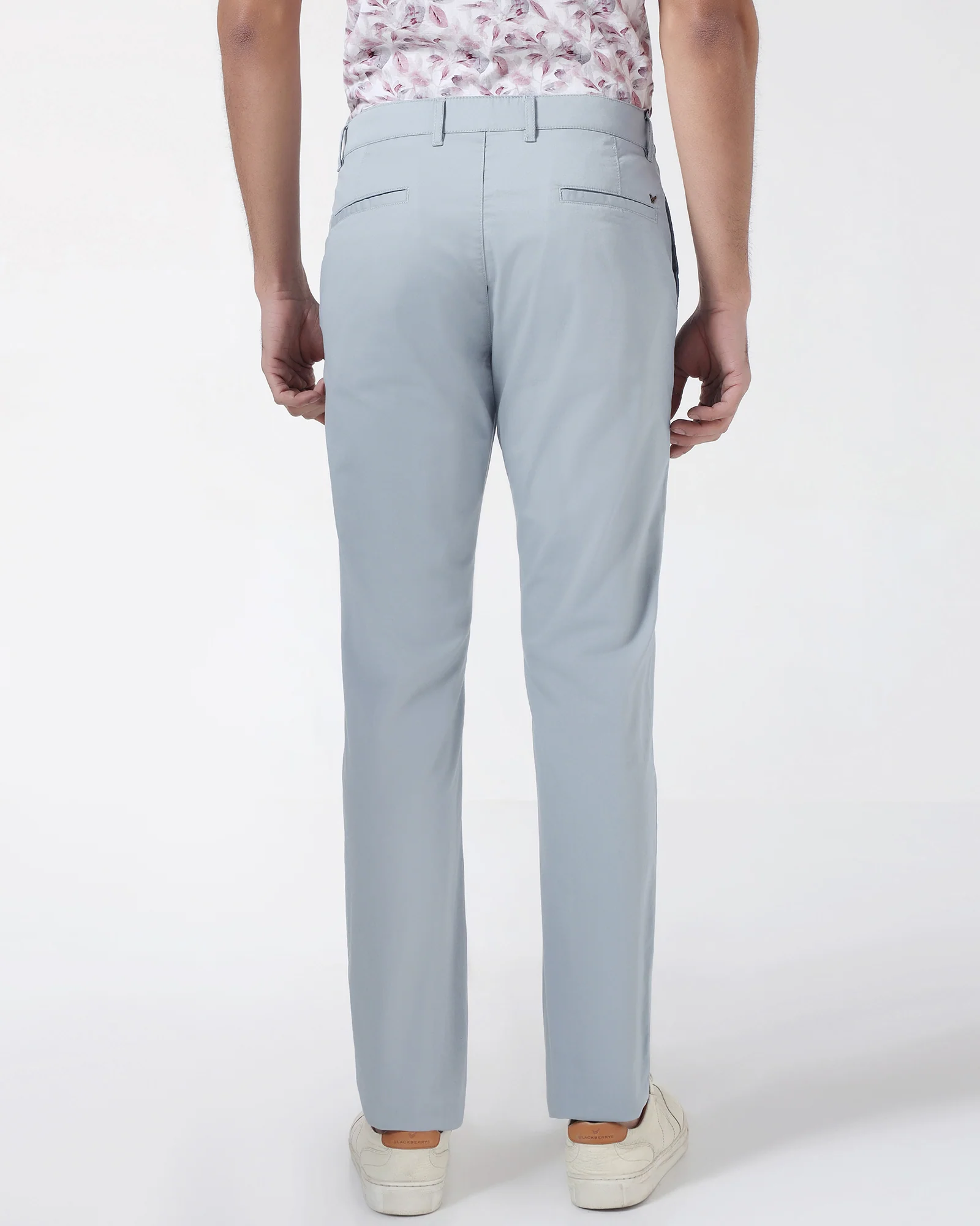 Blue Solid Khakis - Hemlock - Image 2