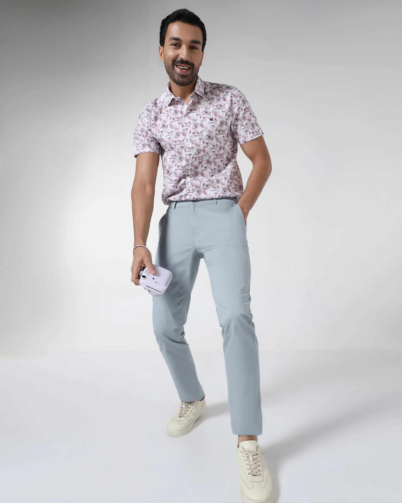 Blue Solid Khakis - Hemlock - Image 5