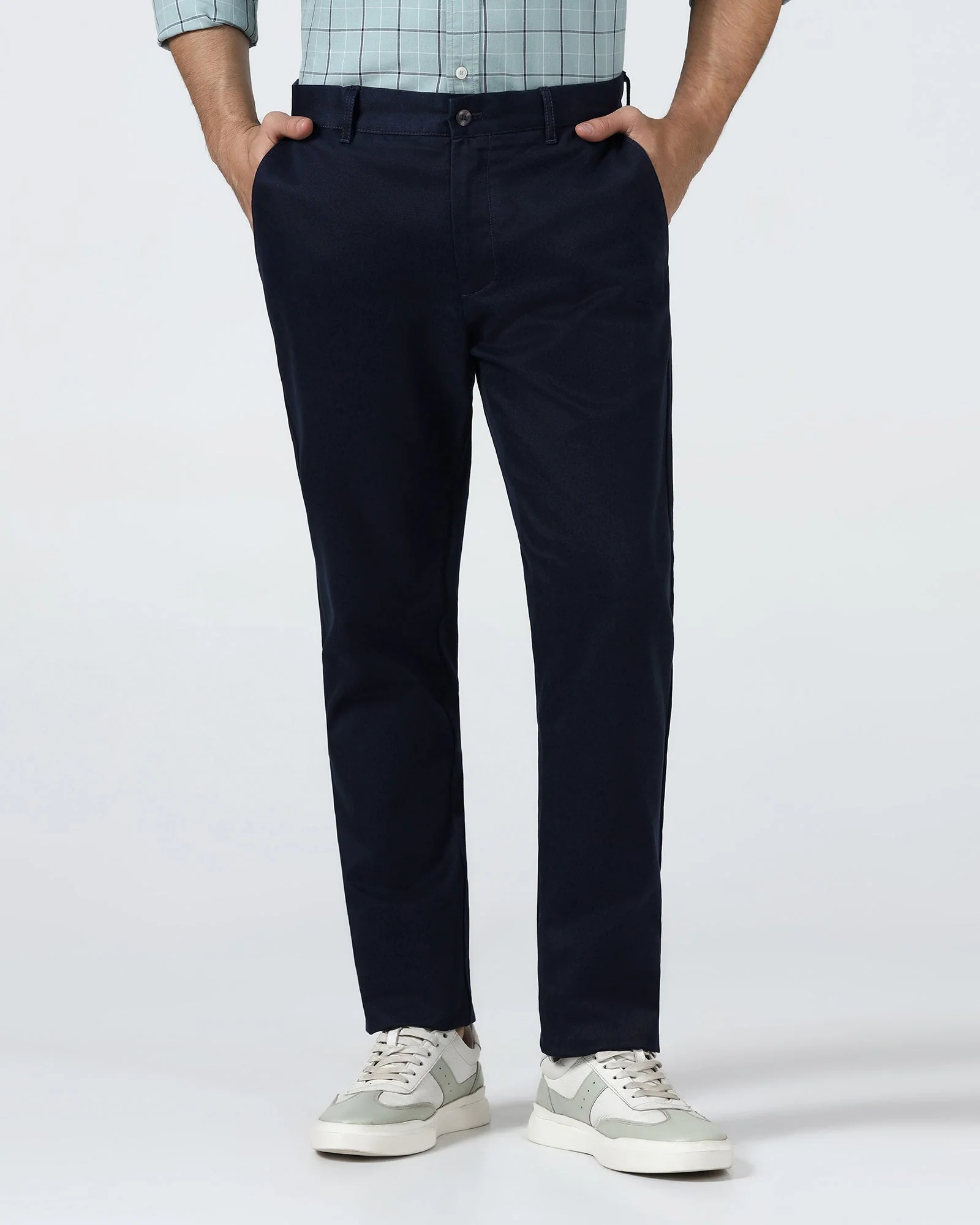 Blue Solid Khaki - Pine