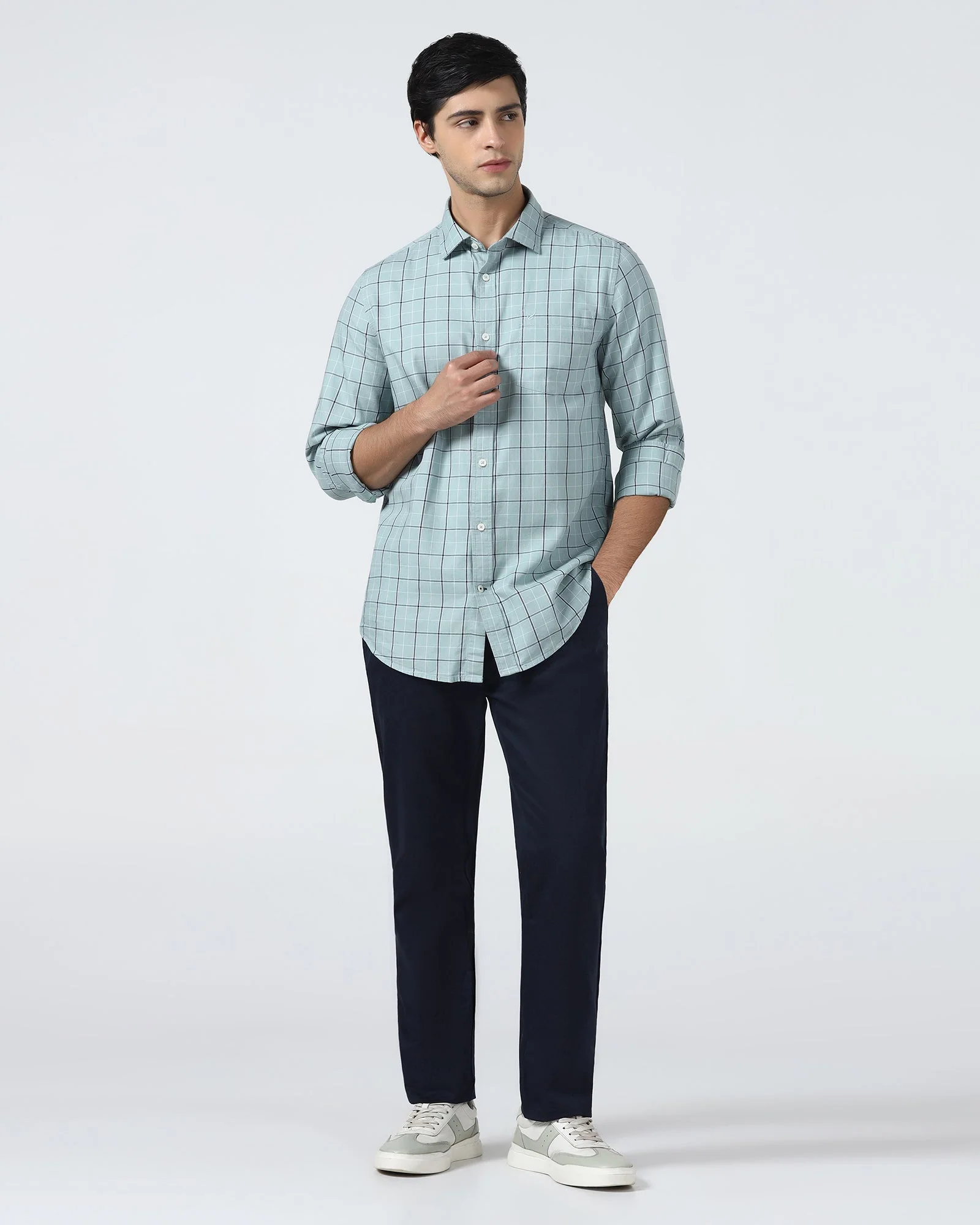 Blue Solid Khaki - Pine - Image 3