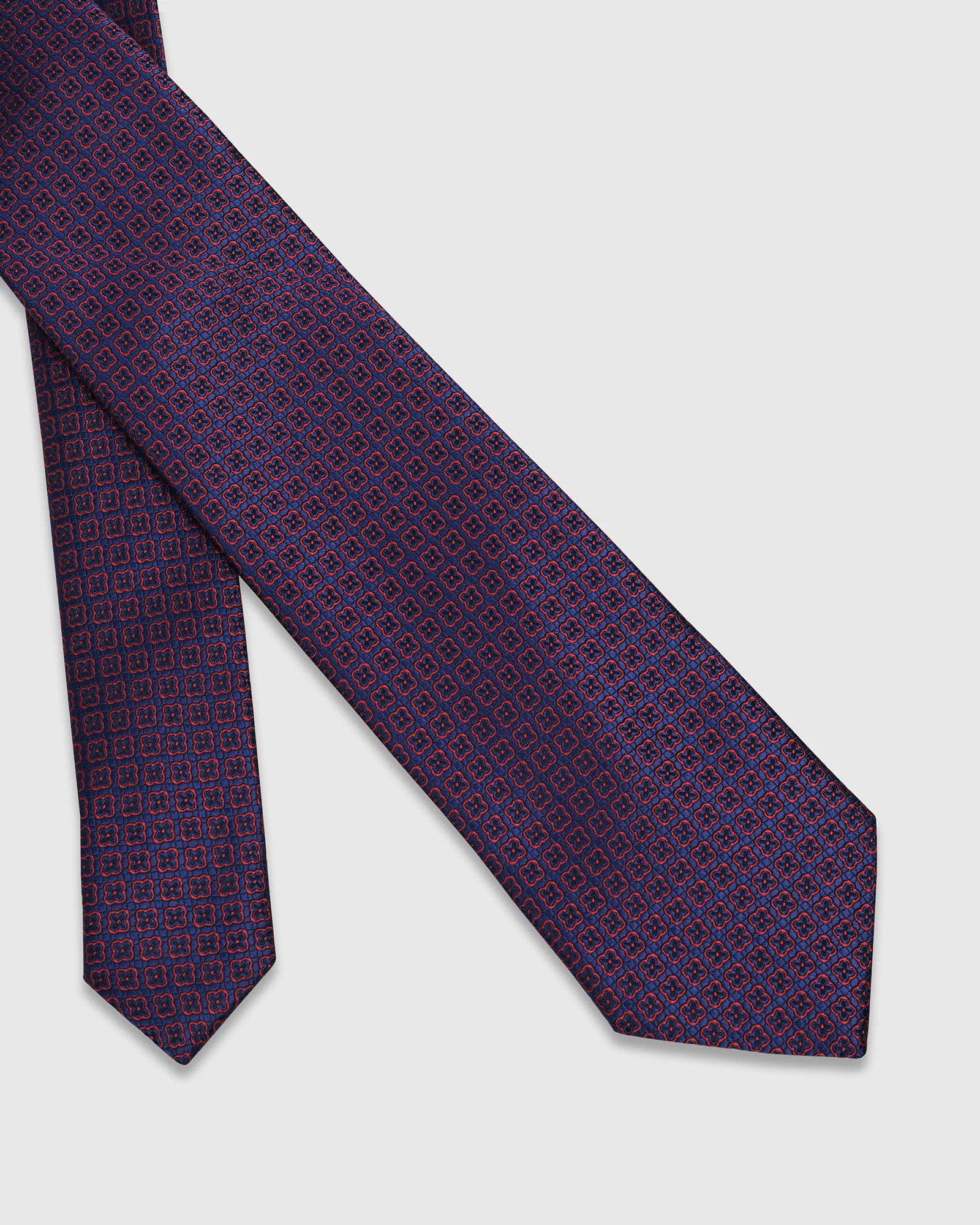 Blue Silk Jacquard Tie - Wenzeel - Image 3