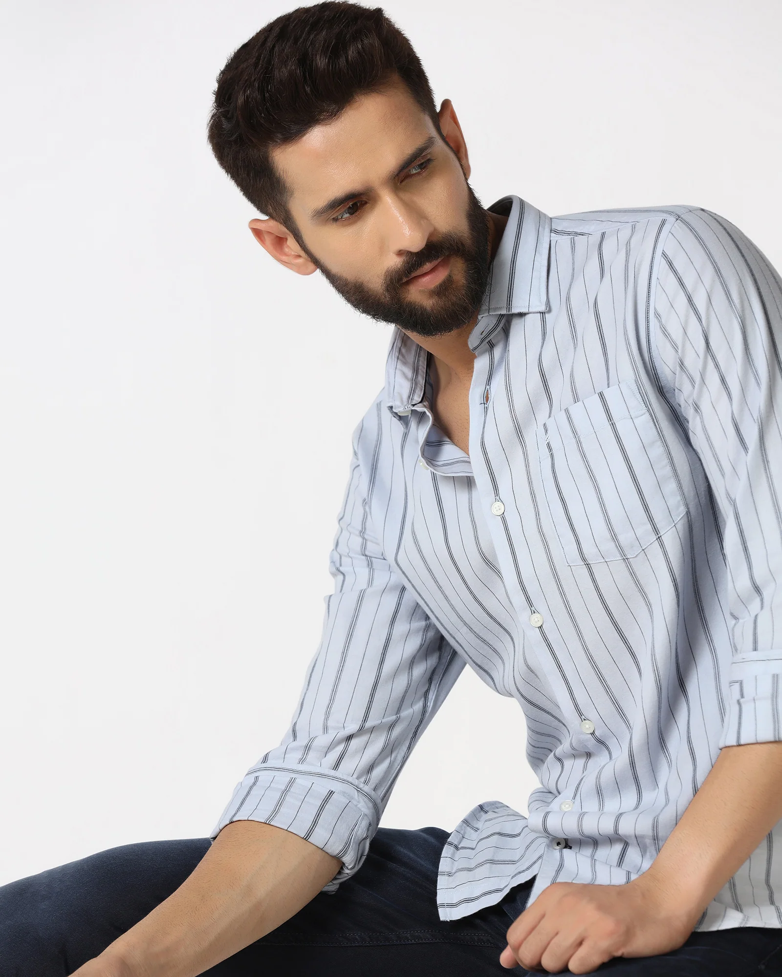 Blue Stripe Shirt - Rakey - Image 8