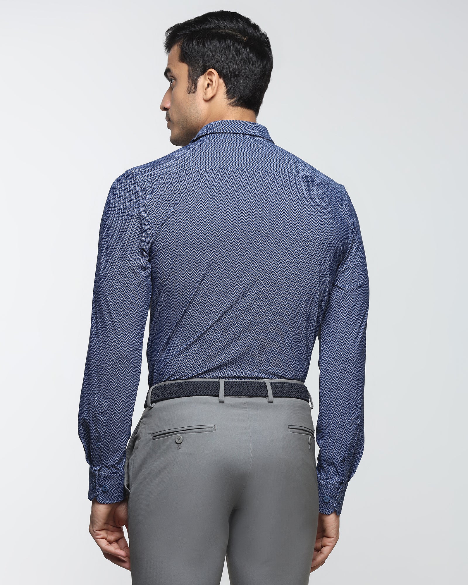 Blue TechPro Printed Shirt - Galaxy - Image 2
