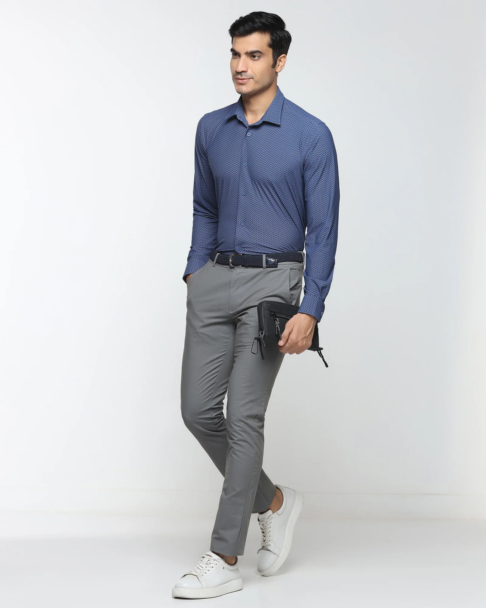 Blue TechPro Printed Shirt - Galaxy - Image 6