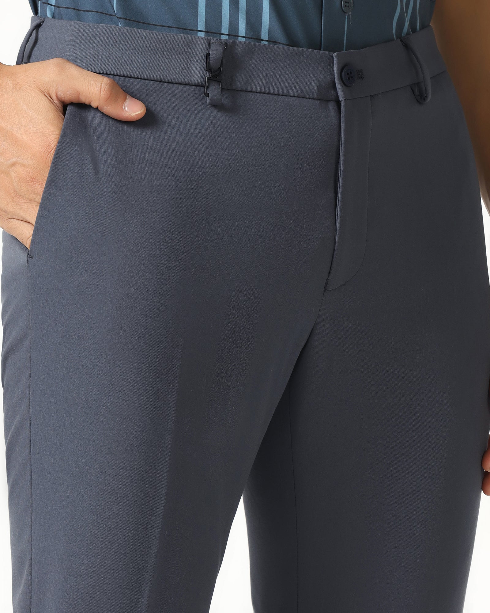 Blue TechPro Solid Trouser - Dean - Image 4