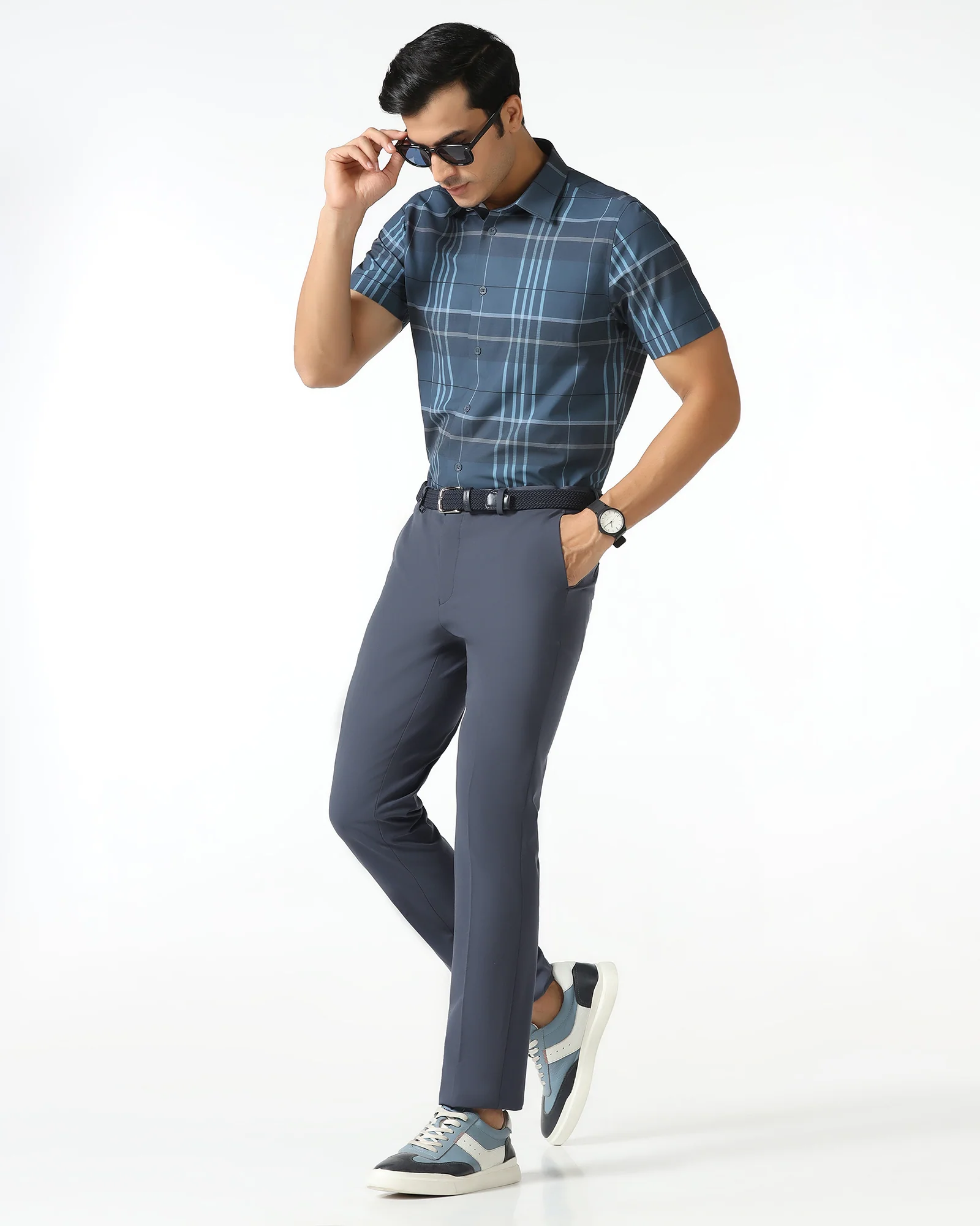Blue TechPro Solid Trouser - Dean - Image 7